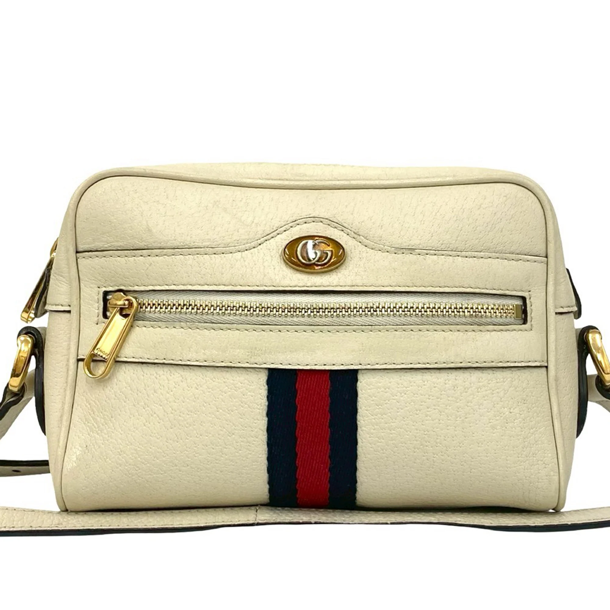 Gucci | Pre-Owned Mini Leather Ophidia Crossbody | White