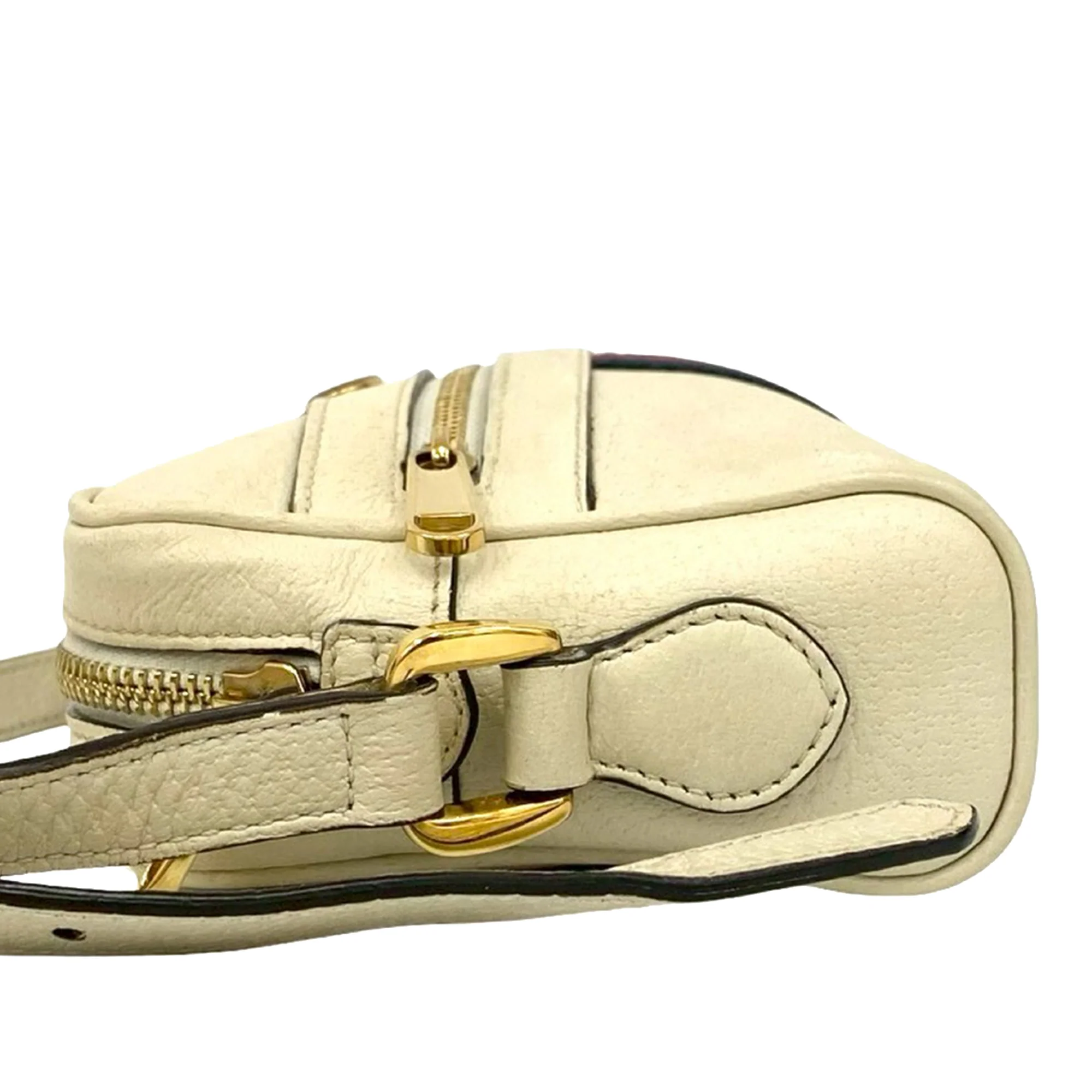 Gucci | Pre-Owned Mini Leather Ophidia Crossbody | White - Image 8