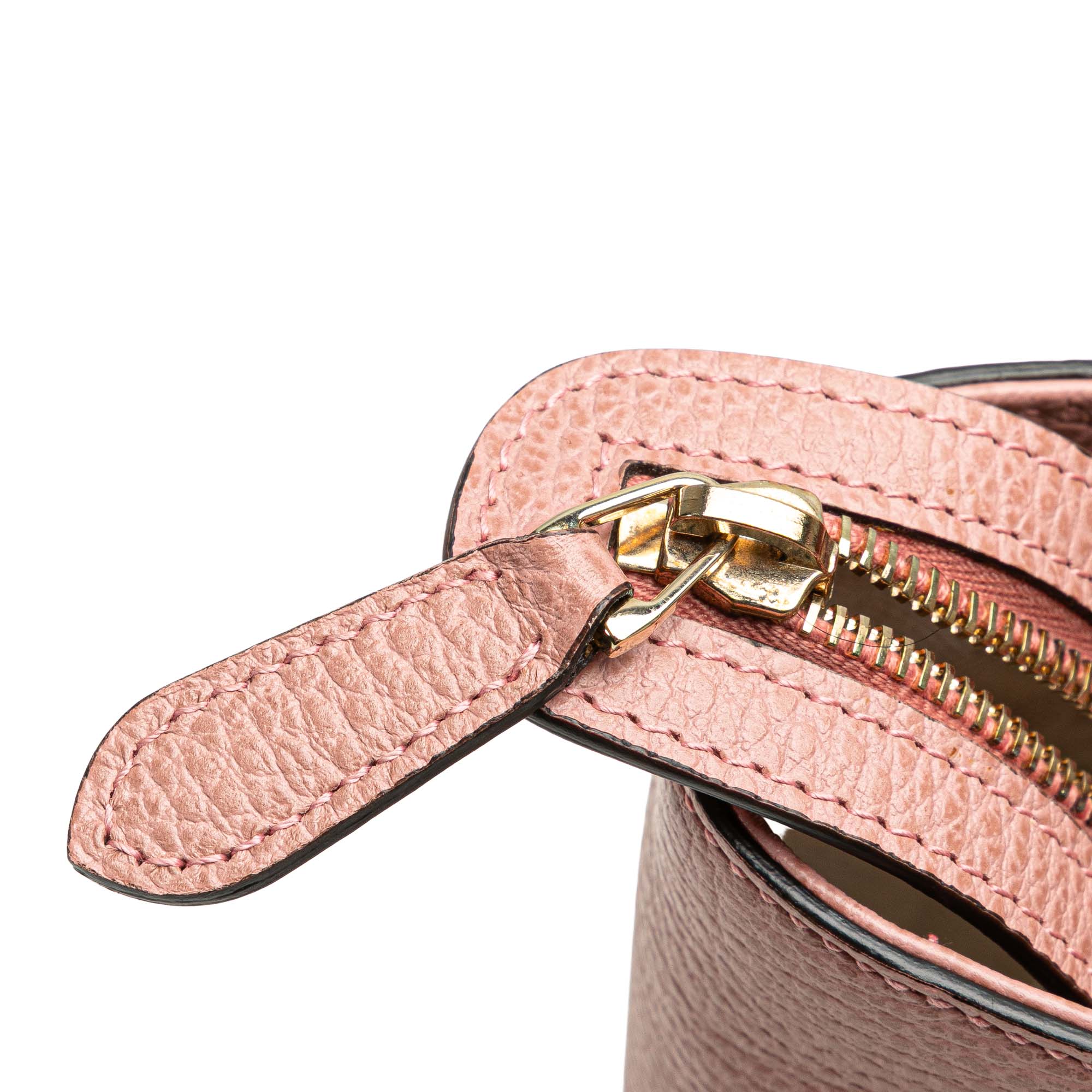 Gucci | Pre-Owned Mini Leather Swing Satchel | Pink - Image 2