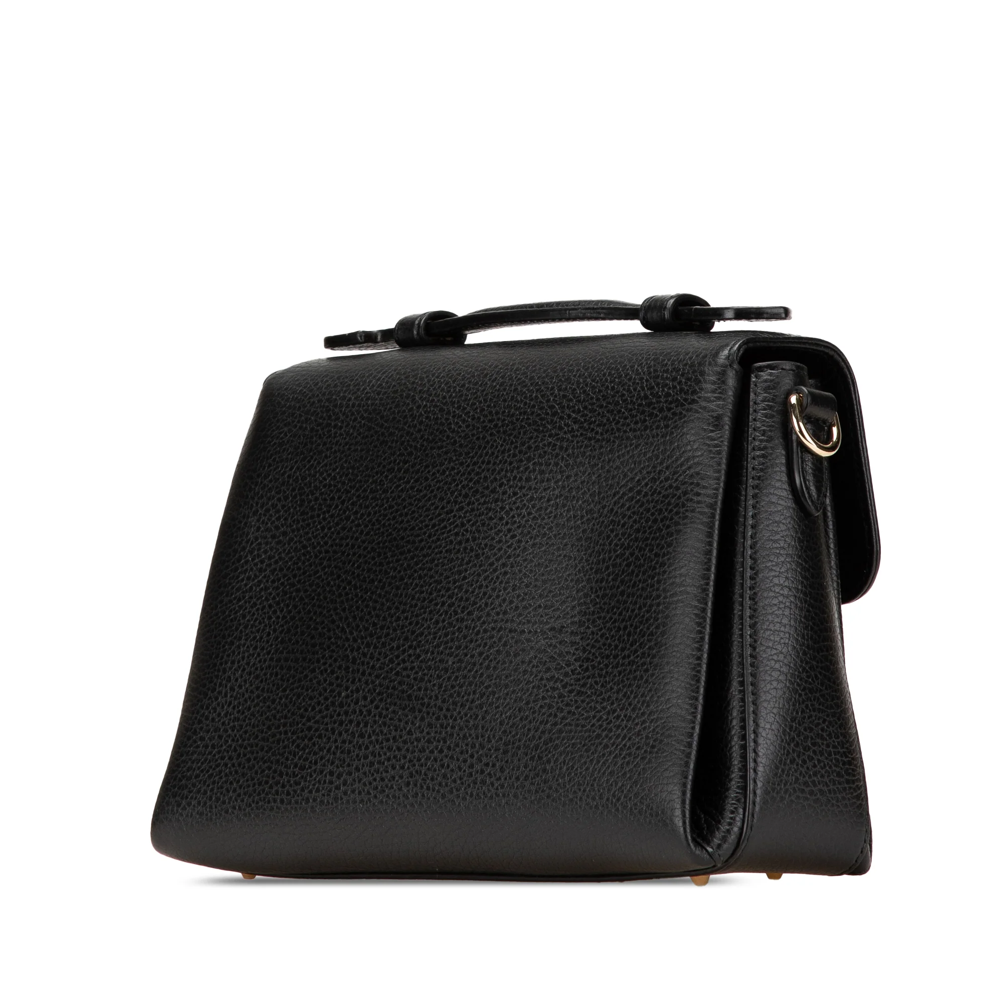 Gucci | Pre-Owned Small Dollar Calf Interlocking G Satchel | Black - Image 5