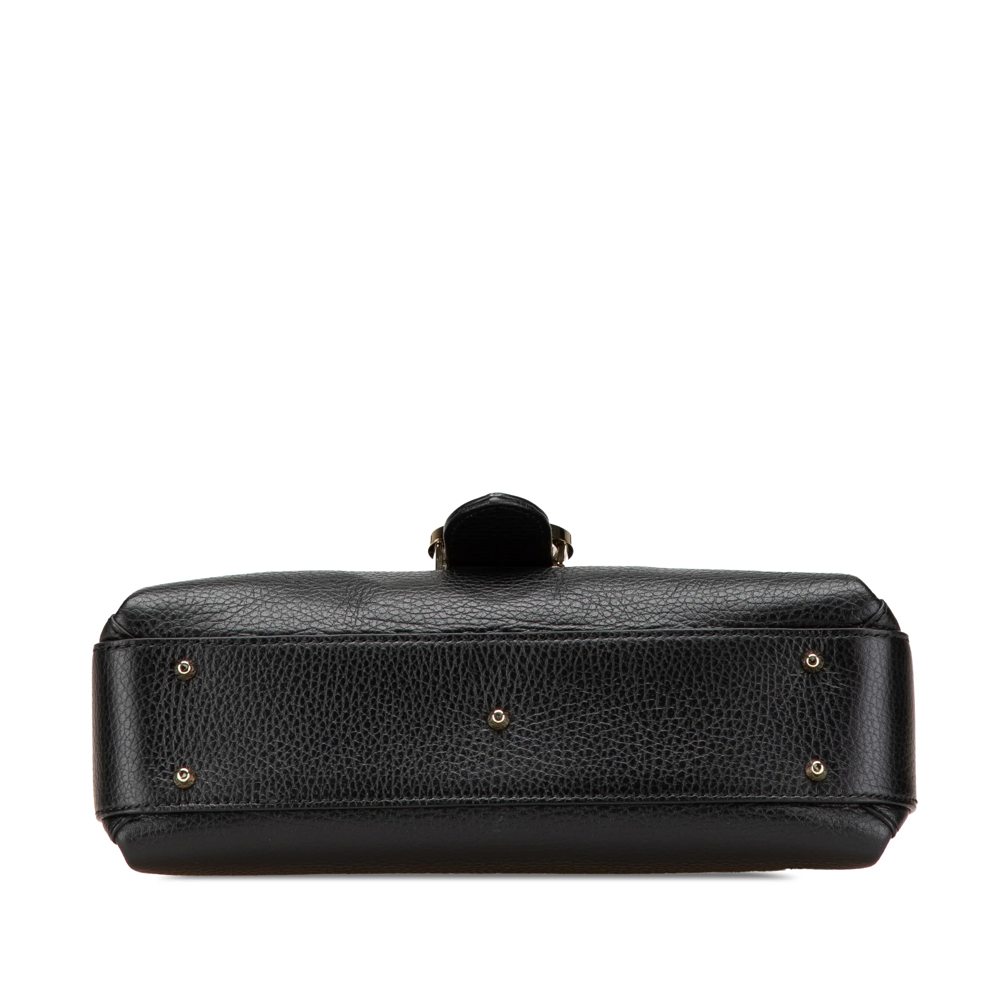 Gucci | Pre-Owned Small Dollar Calf Interlocking G Satchel | Black - Image 6