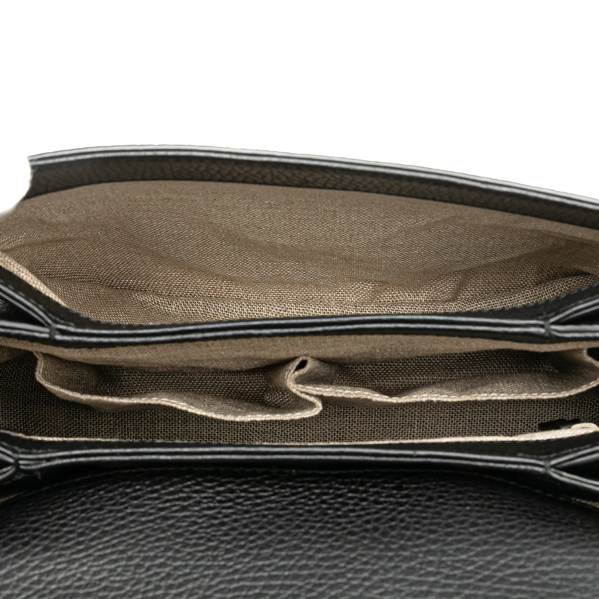 Gucci | Pre-Owned Small Dollar Calf Interlocking G Satchel | Black - Image 7