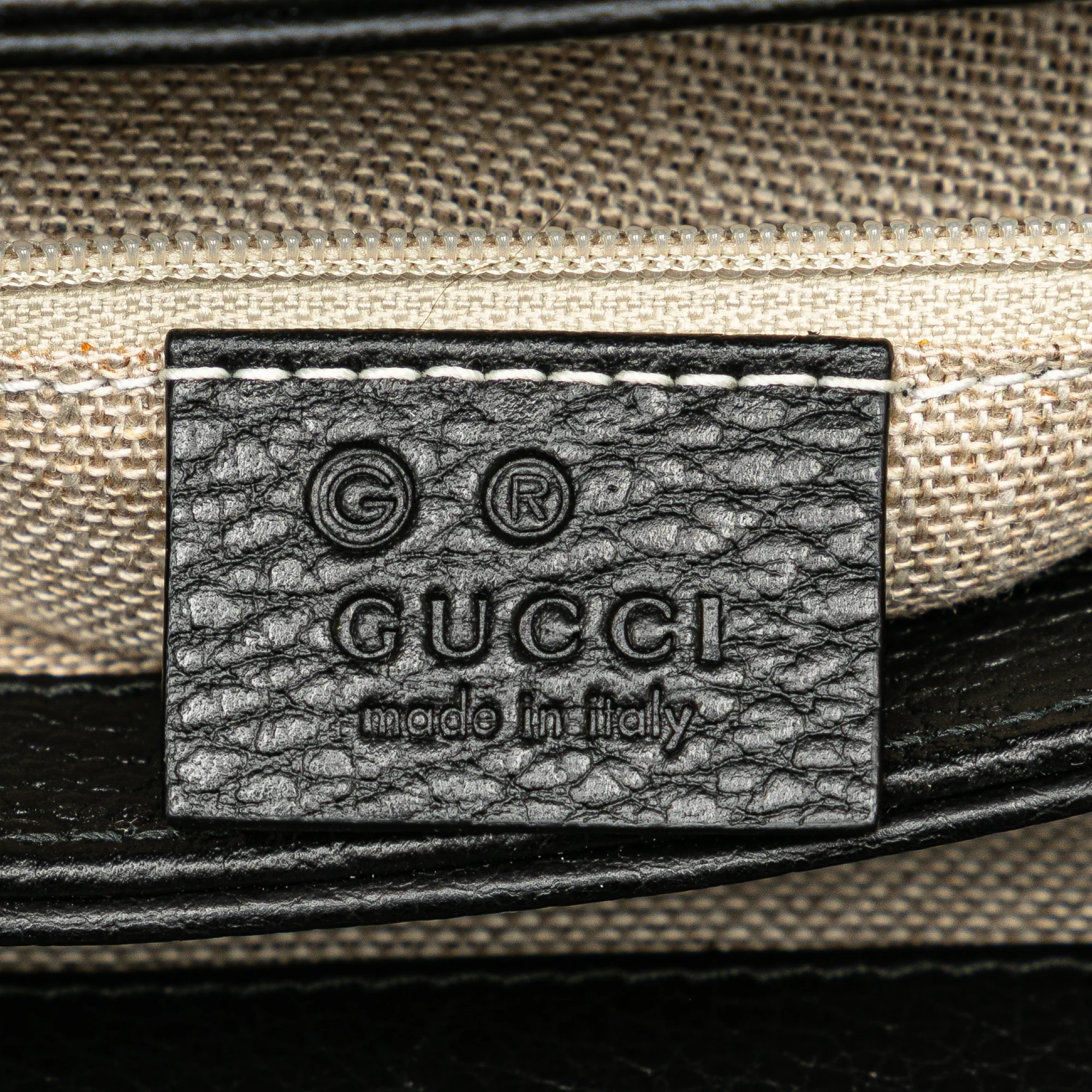 Gucci | Pre-Owned Small Dollar Calf Interlocking G Satchel | Black - Image 8
