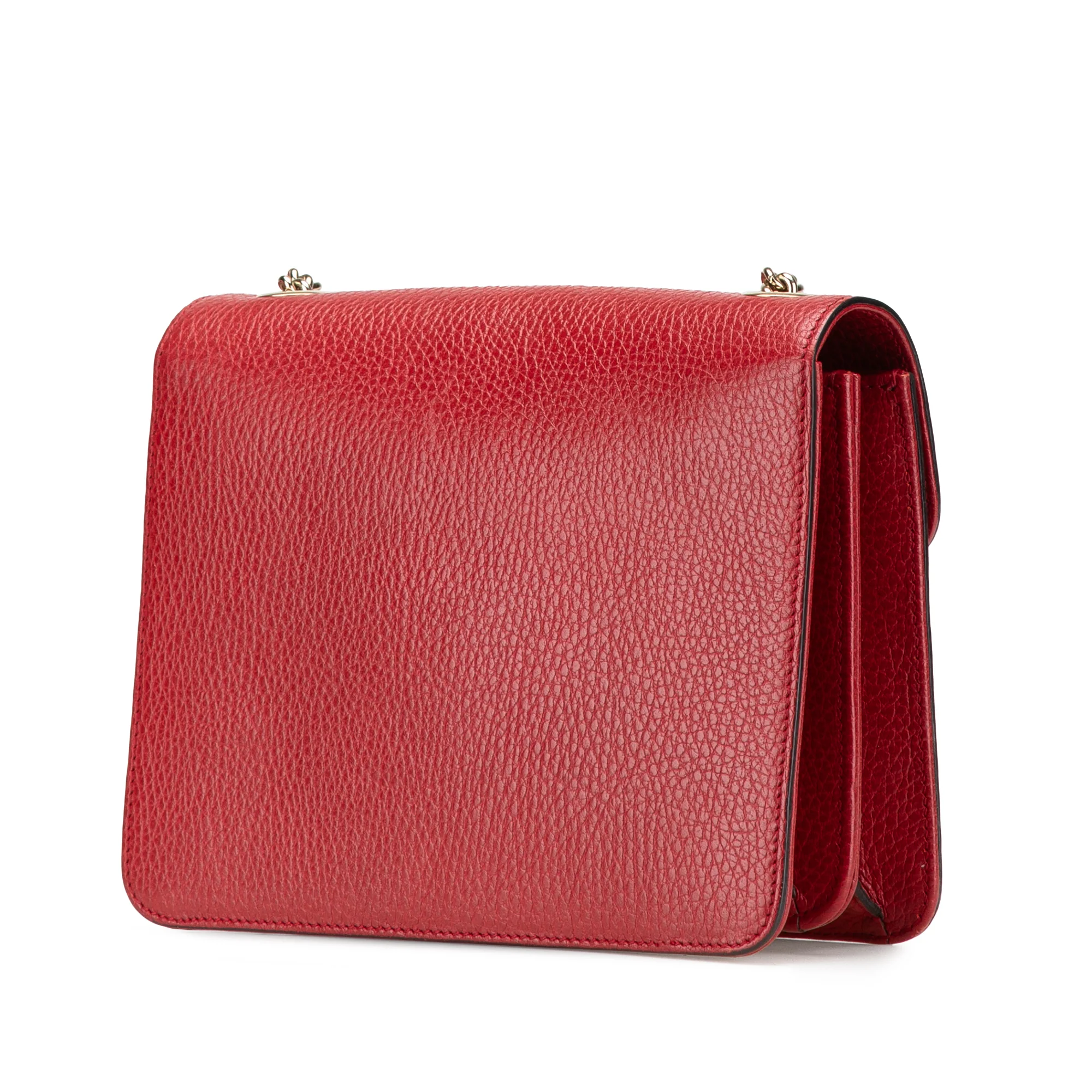 Gucci | Pre-Owned Small Dollar Calfskin Interlocking G Crossbody - II | Red - Image 4