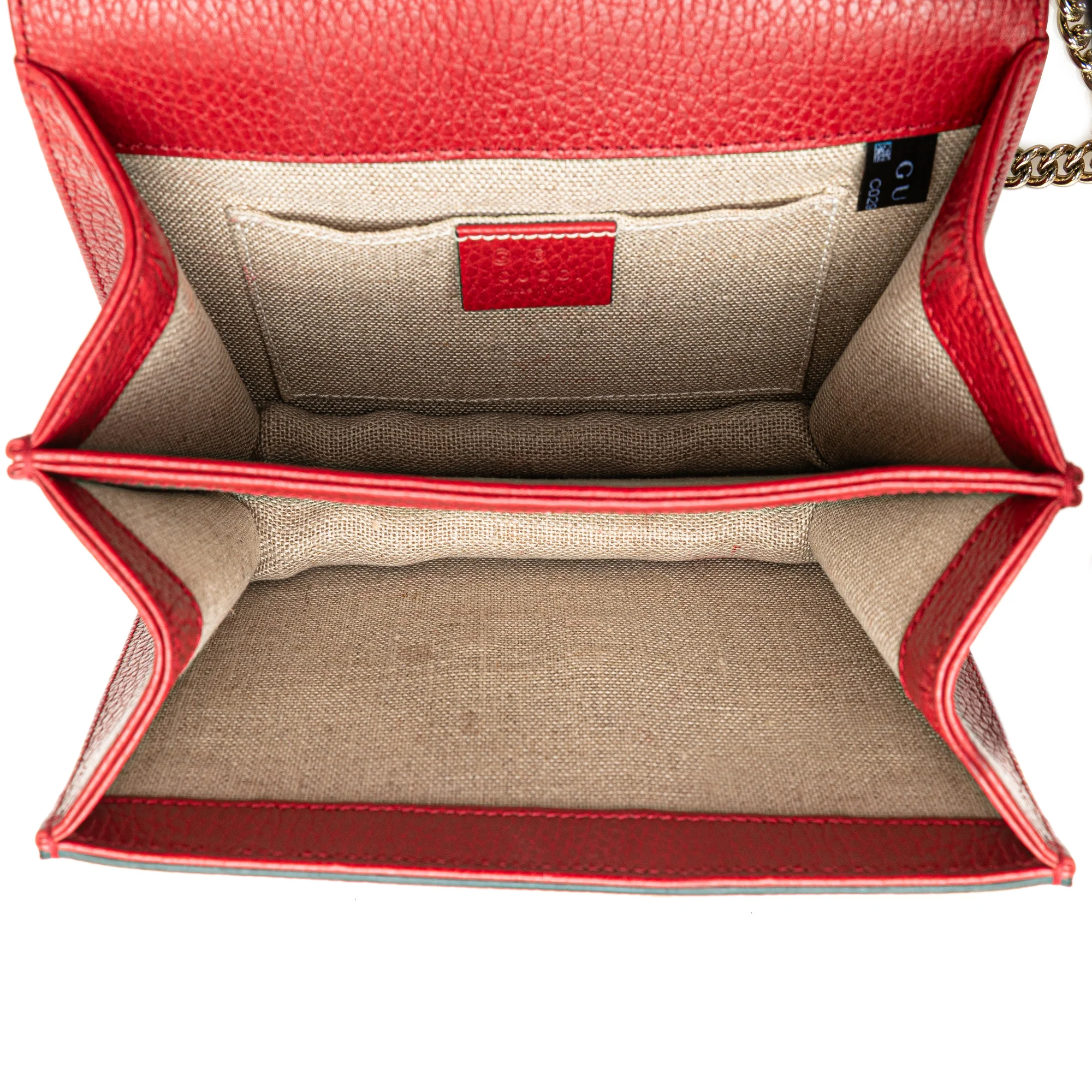 Gucci | Pre-Owned Small Dollar Calfskin Interlocking G Crossbody - II | Red - Image 6