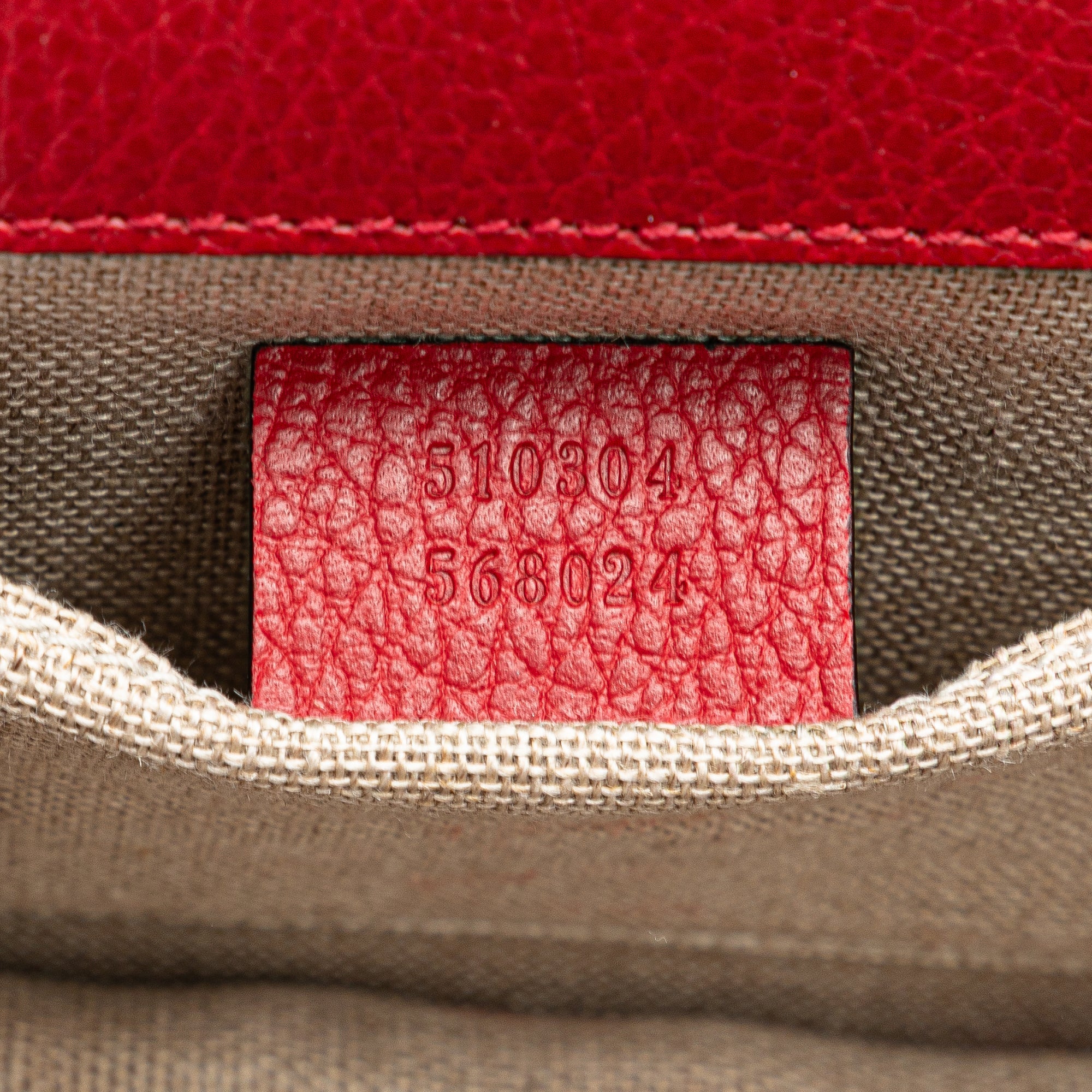 Gucci | Pre-Owned Small Dollar Calfskin Interlocking G Crossbody - II | Red - Image 8