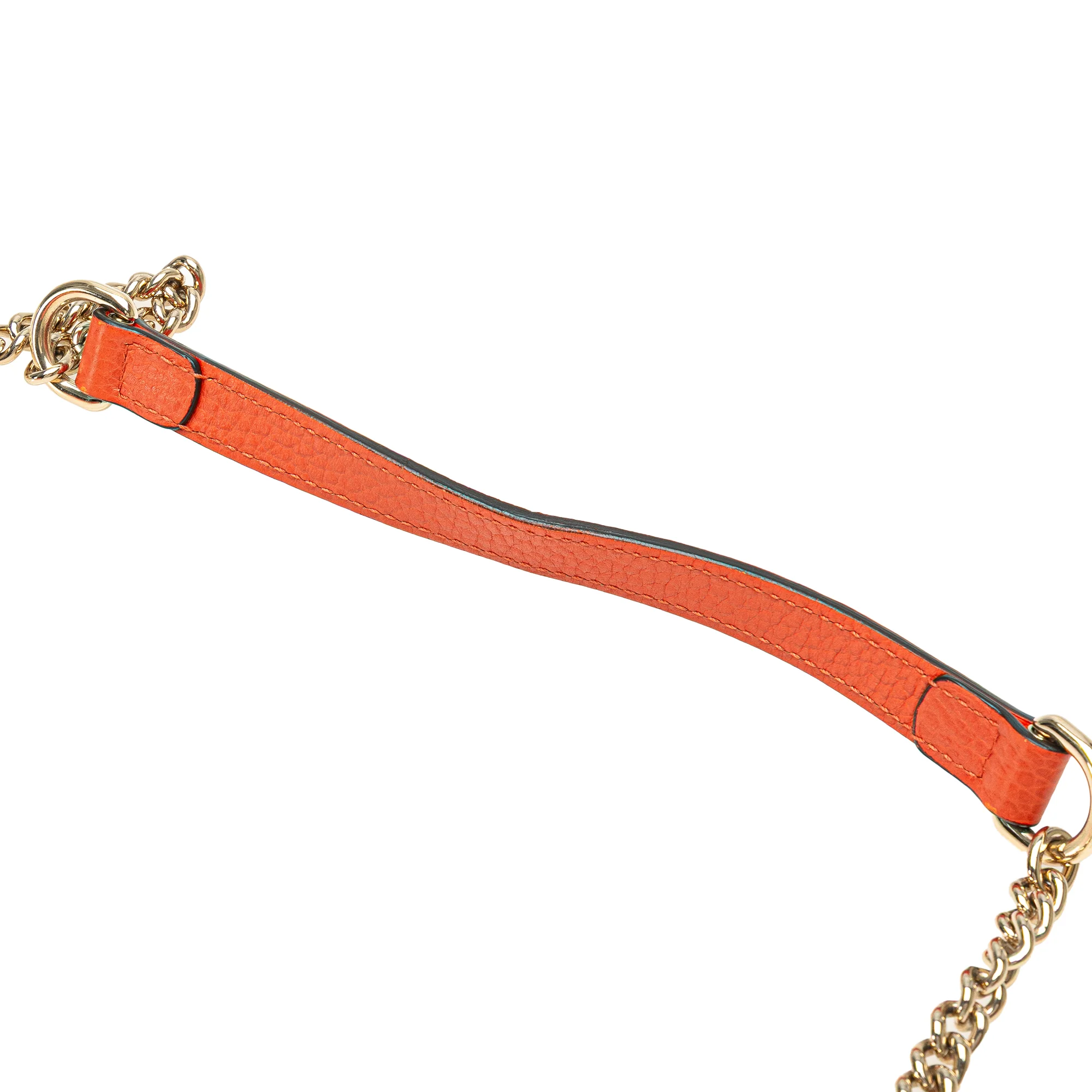 Gucci | Pre-Owned Small Dollar Calfskin Interlocking G Crossbody | Orange - Image 2
