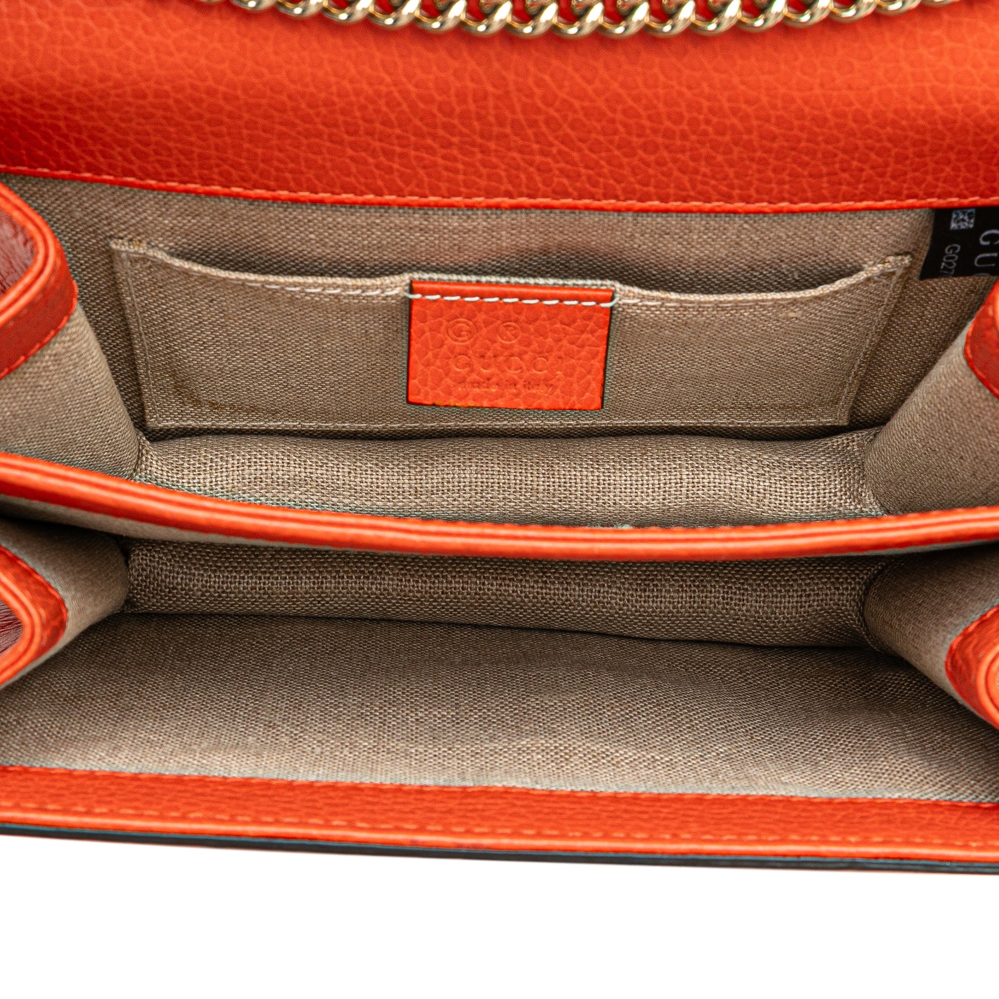 Gucci | Pre-Owned Small Dollar Calfskin Interlocking G Crossbody | Orange - Image 6