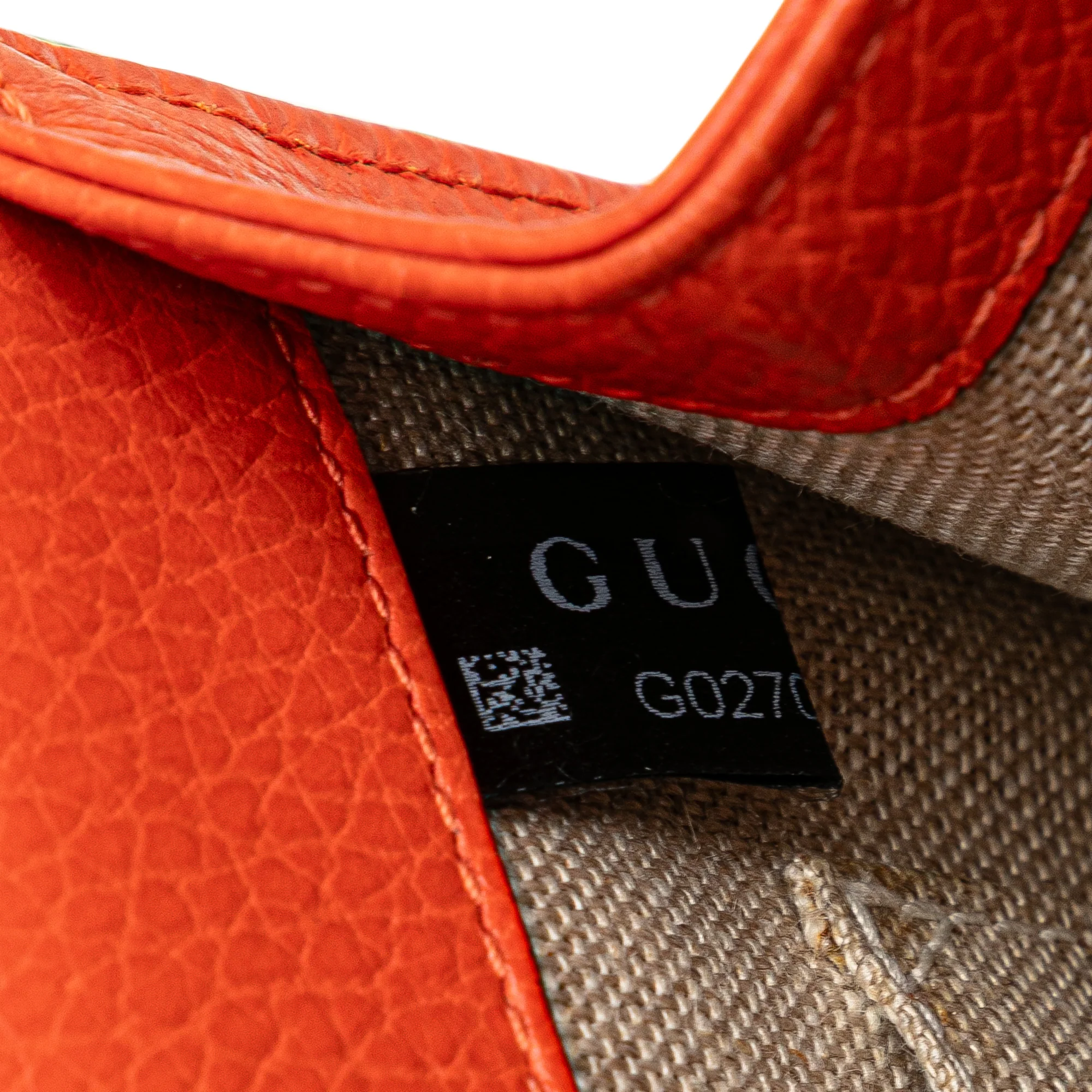 Gucci | Pre-Owned Small Dollar Calfskin Interlocking G Crossbody | Orange - Image 9