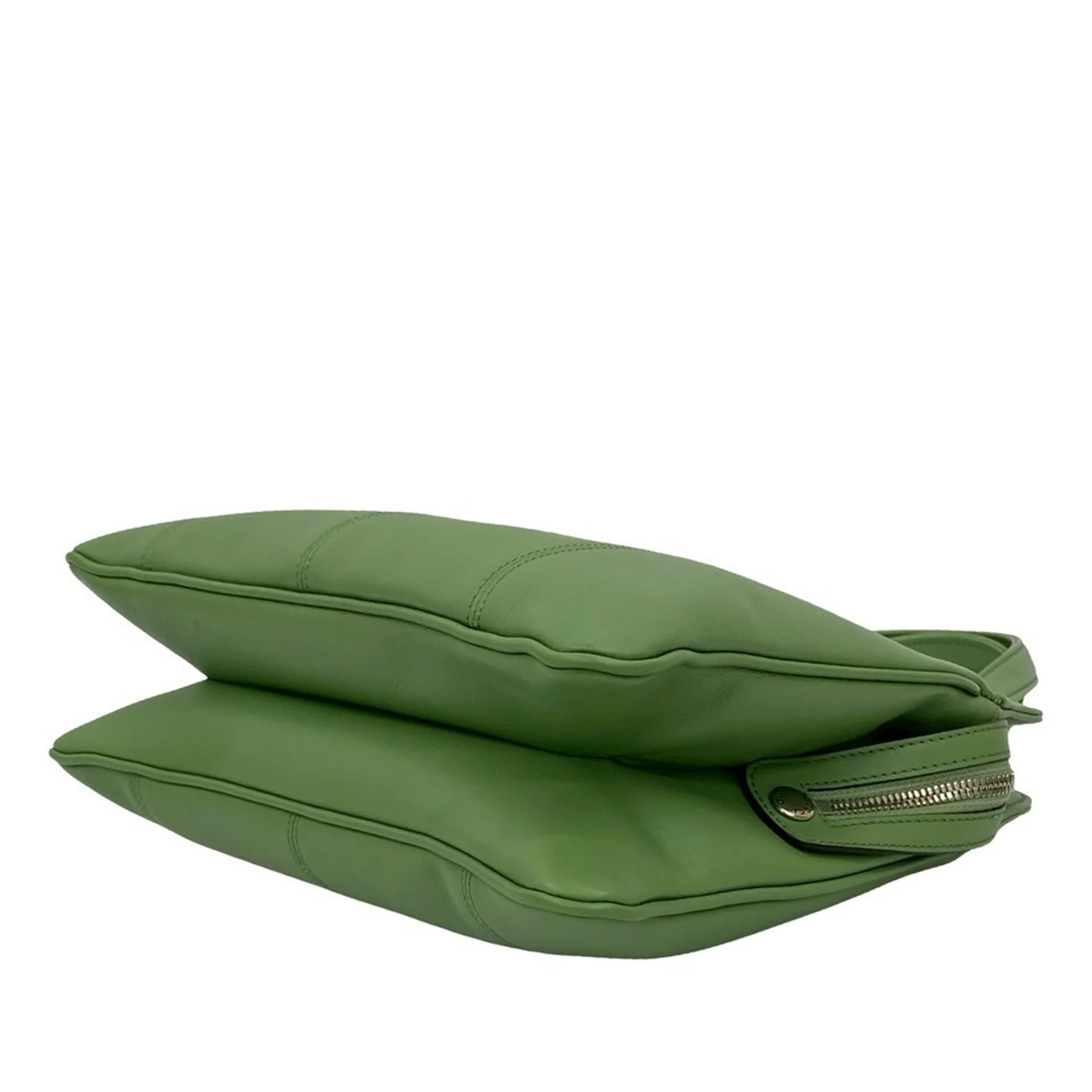 Gucci | Pre-Owned Small Leather Petite GG Tote | Green/Light Green - Image 5