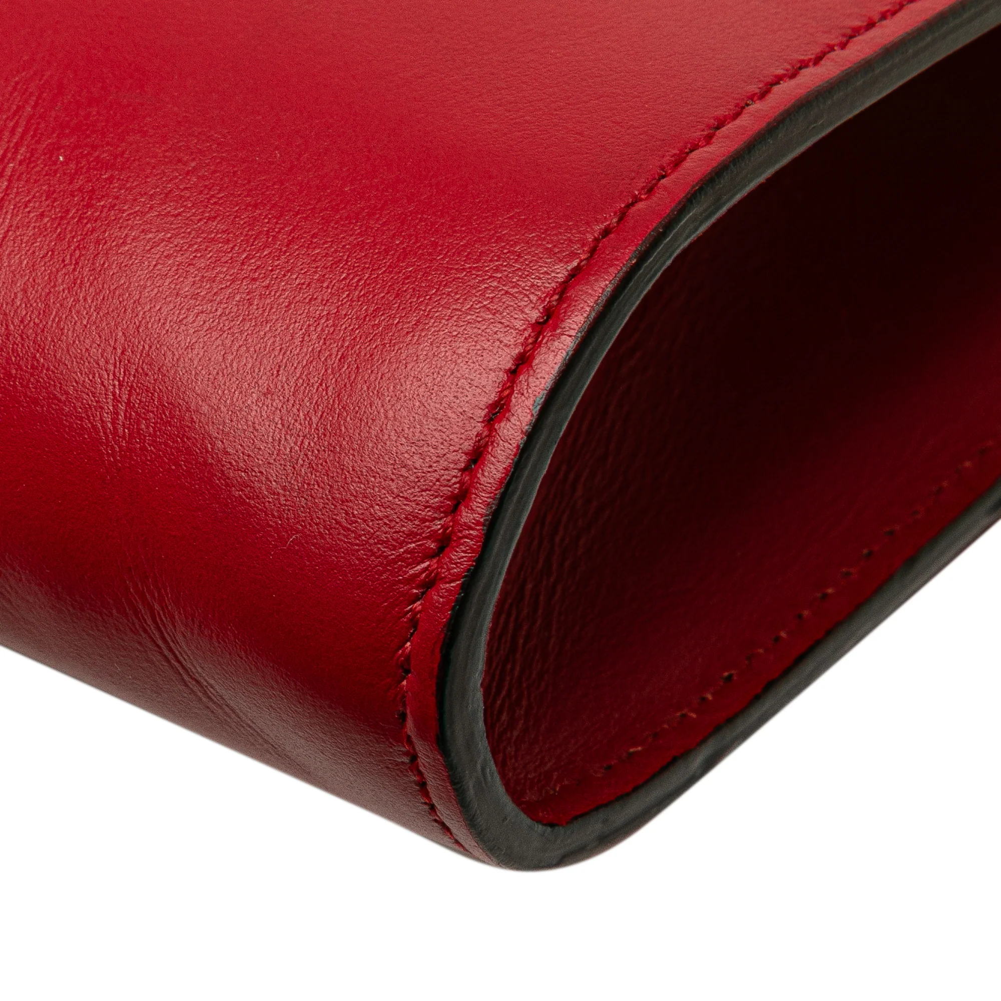 Gucci | Pre-Owned Small Leather Zumi Satchel | Red - Image 12