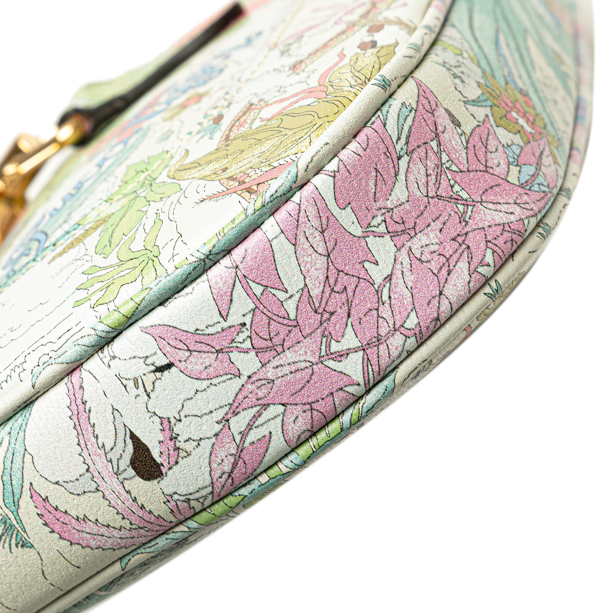 Gucci | Pre-Owned Yuko Higuchi Small Calfskin Floral Print Jackie 1961 | White - Image 11