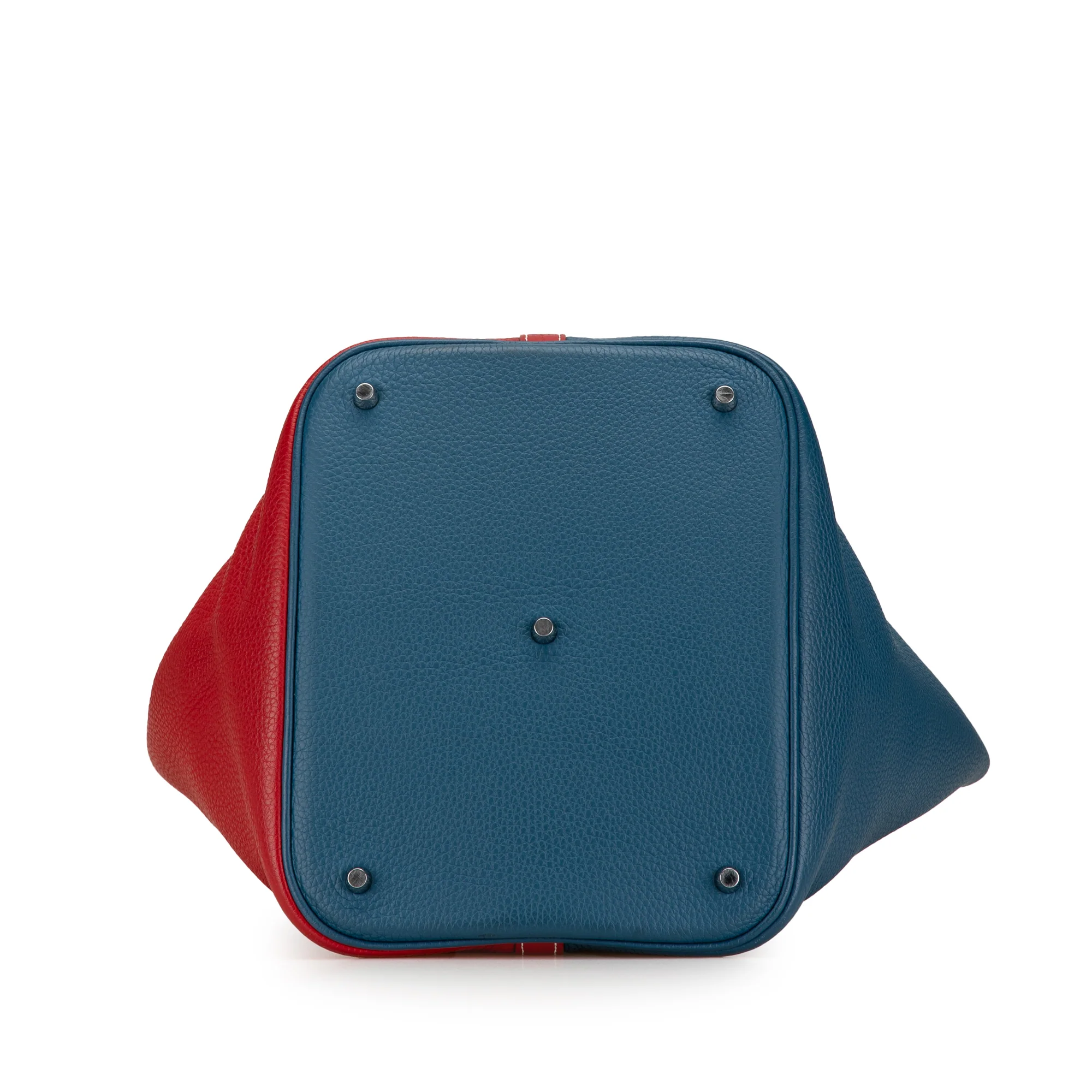 Hermes | Pre-Owned Bicolor Clemence Picotin Lock 22 | Blue - Image 4