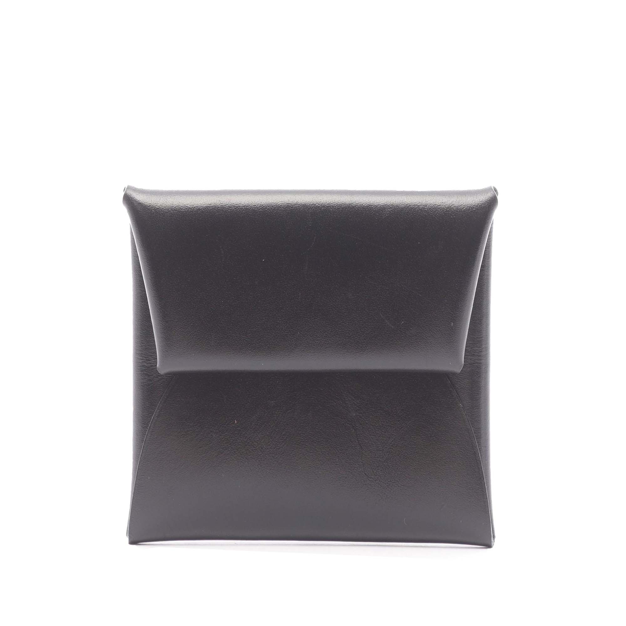 Hermes | Pre-Owned Calfskin Bastia Coin Purse | Black