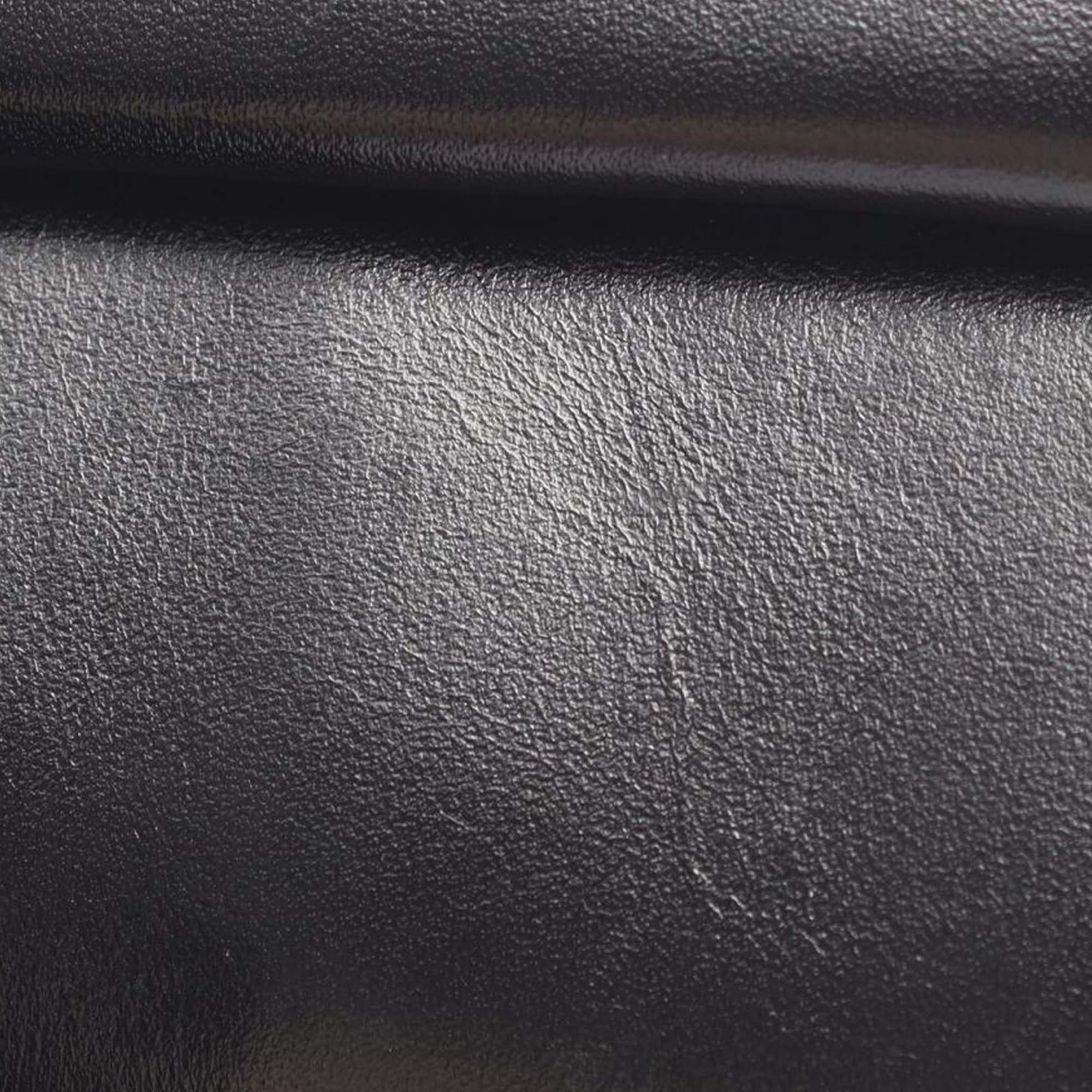 Hermes | Pre-Owned Calfskin Bastia Coin Purse | Black - Image 8