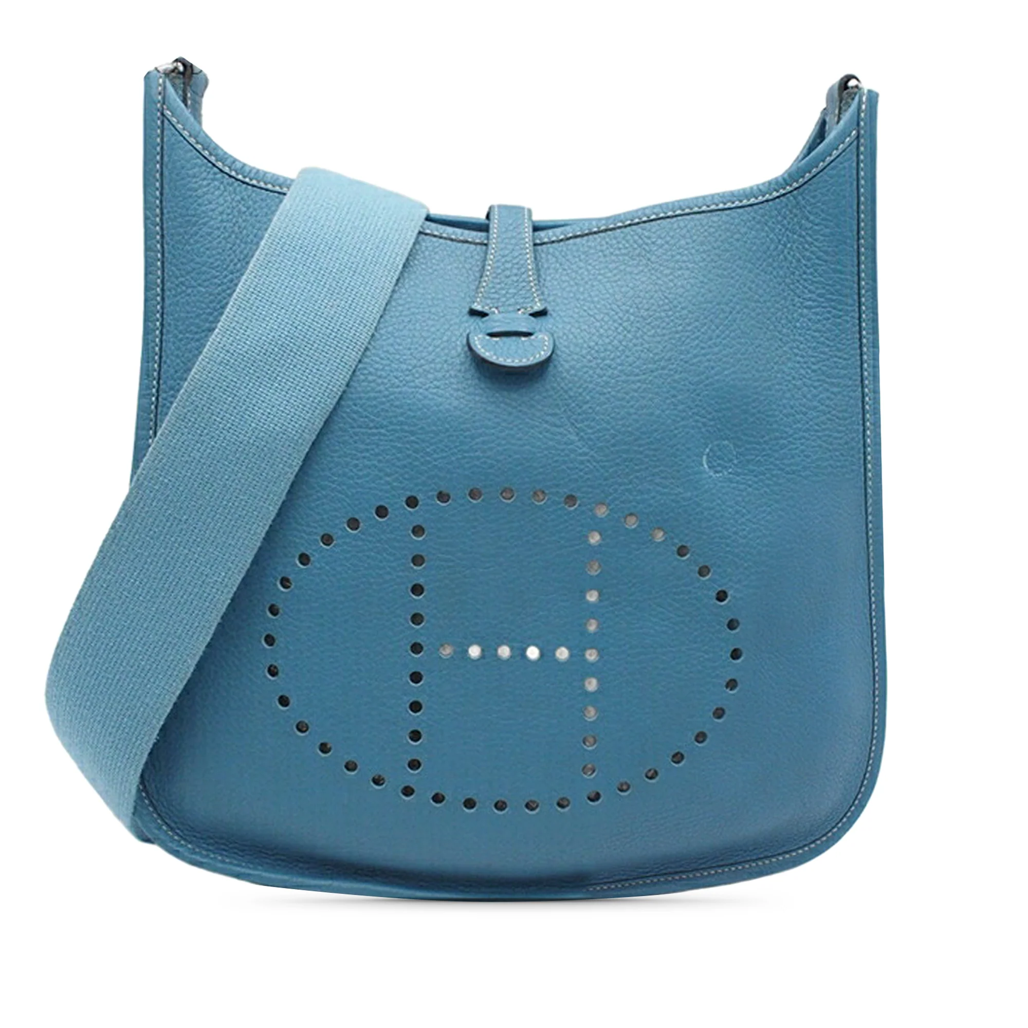 Hermes | Pre-Owned Clemence Evelyne GM | Blue/Denim
