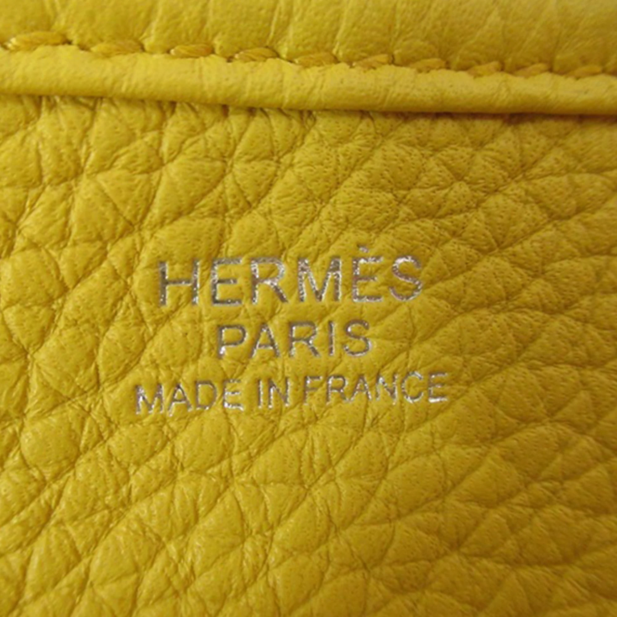 Hermes | Pre-Owned Clemence Evelyne III PM | Yellow/Mustard - Image 7