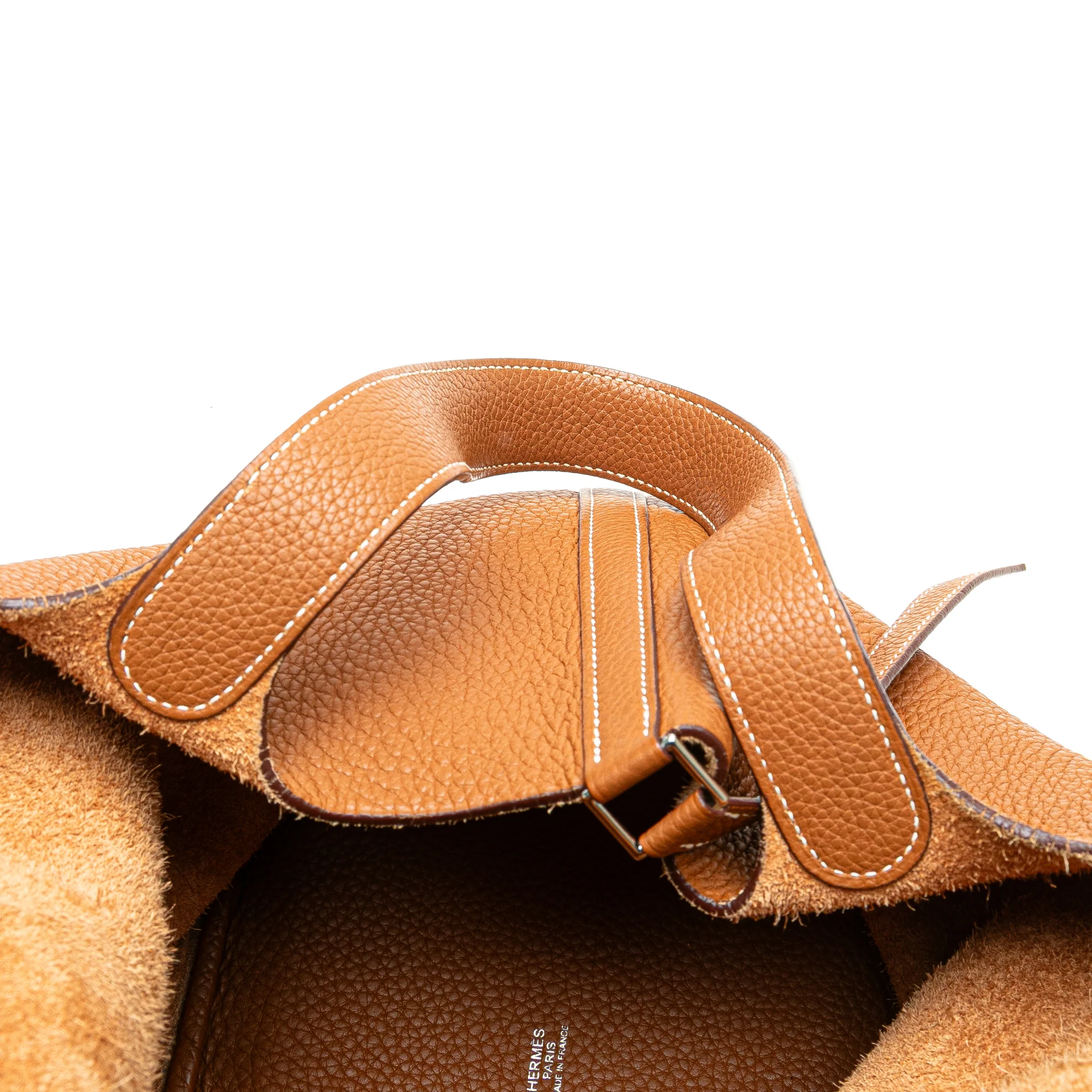 Hermes | Pre-Owned Clemence Picotin 22 | Brown/Camel - Image 10