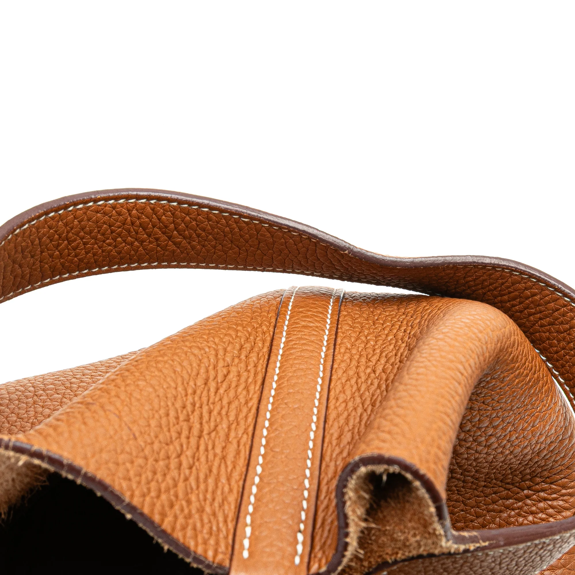 Hermes | Pre-Owned Clemence Picotin 22 | Brown/Camel - Image 9