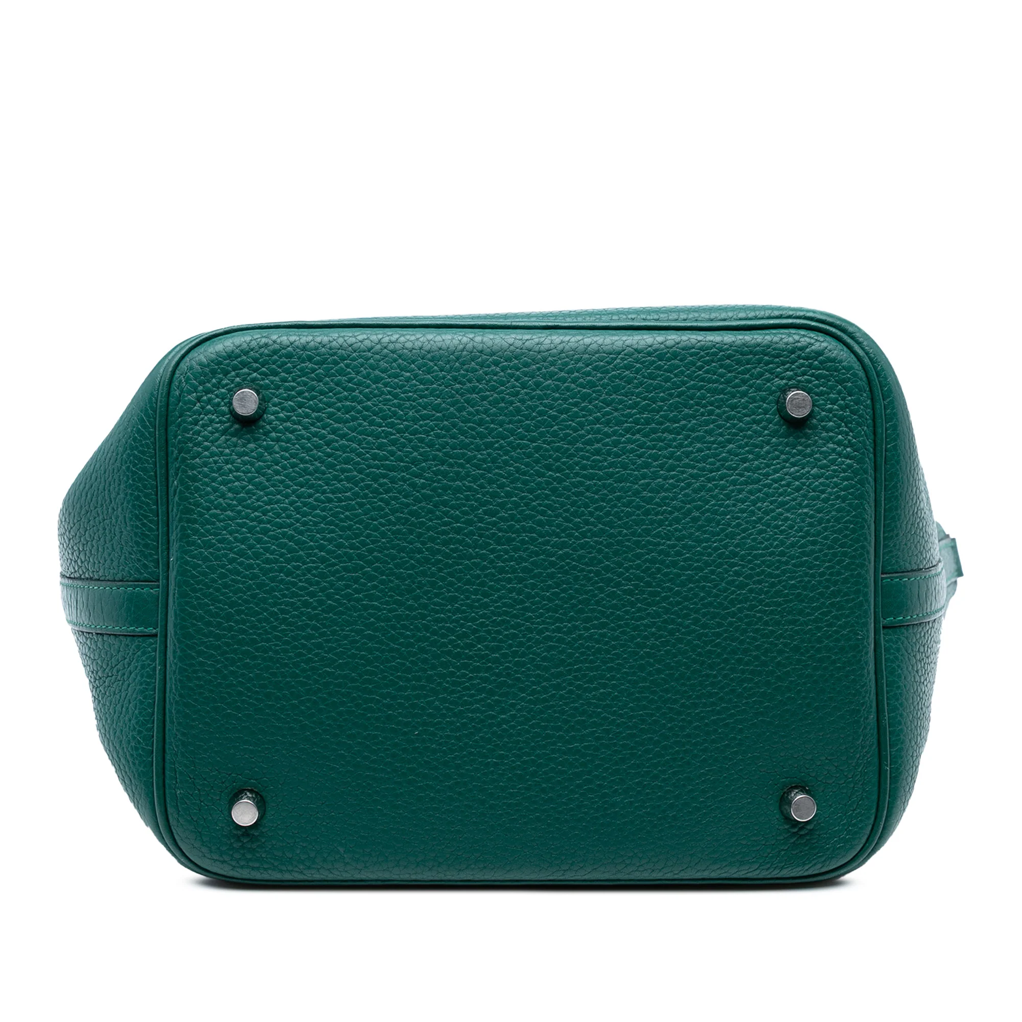 Hermes | Pre-Owned Clemence Picotin Lock 22 | Green - Image 4