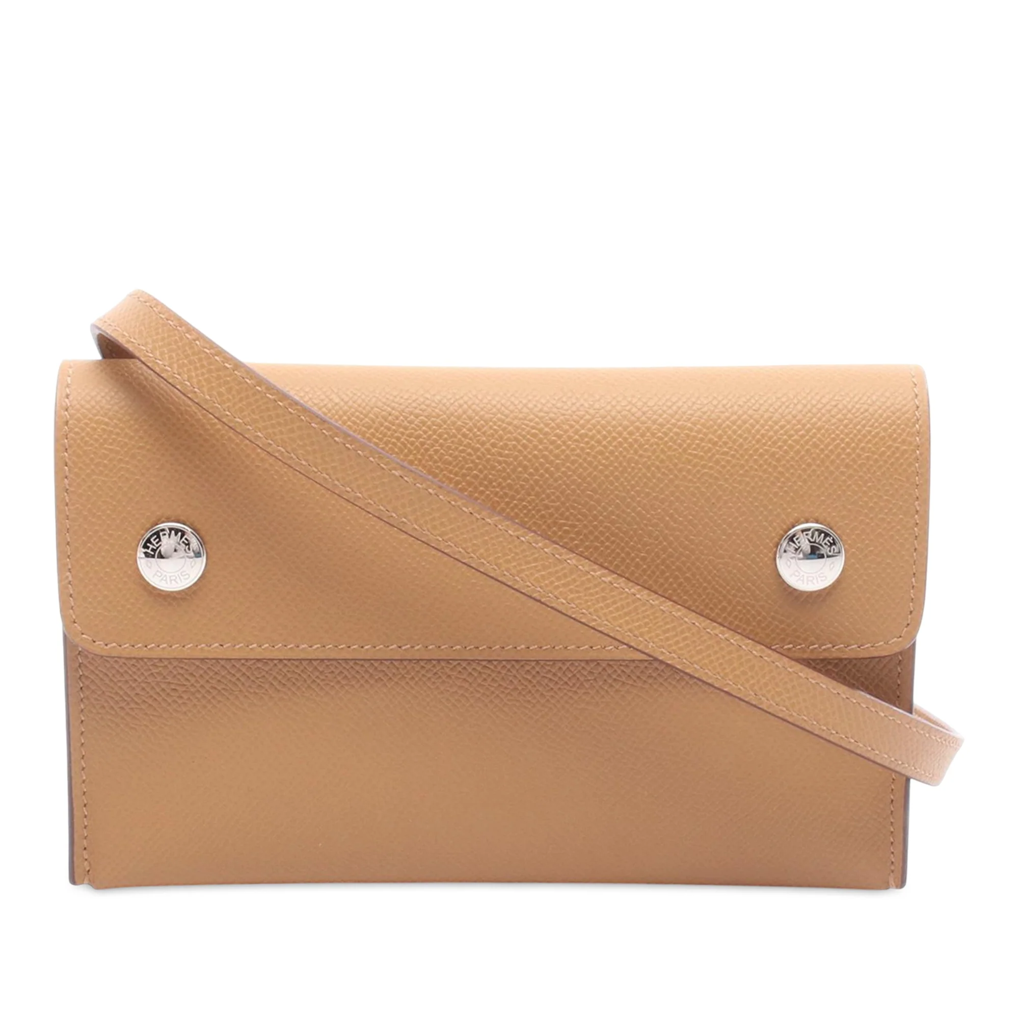 Hermes | Pre-Owned Epsom Hermesnap Wallet On Strap | Brown