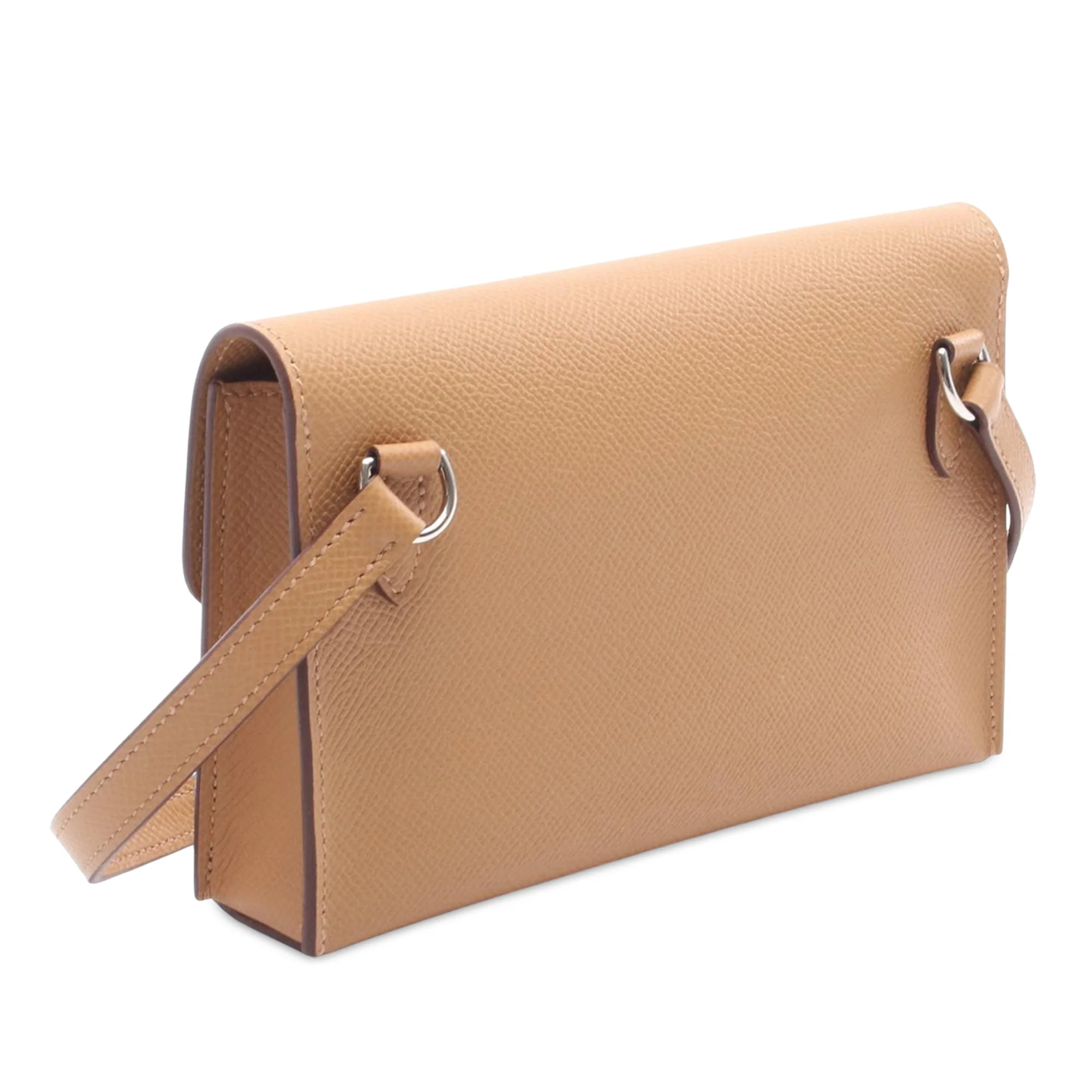 Hermes | Pre-Owned Epsom Hermesnap Wallet On Strap | Brown - Image 2