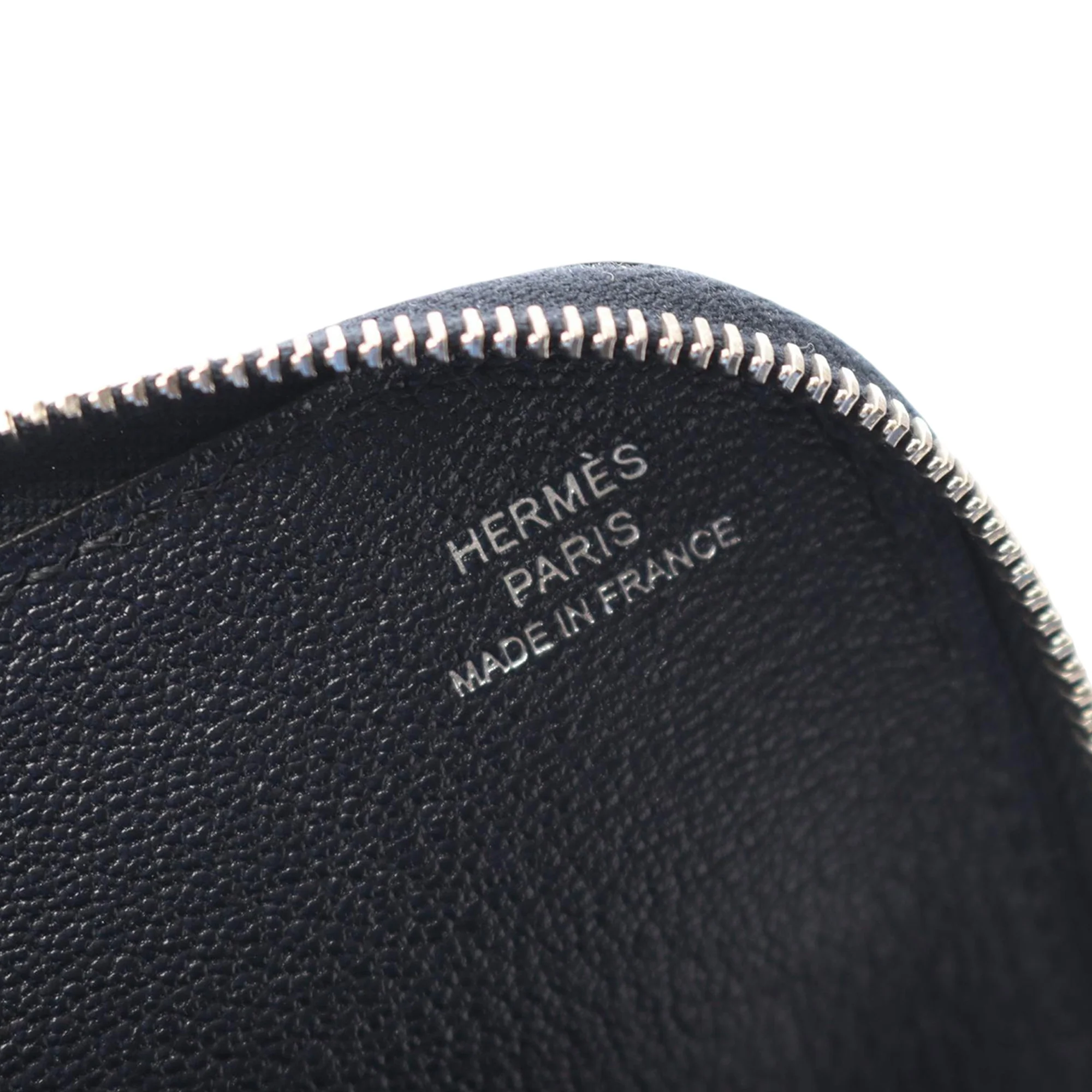 Hermes | Pre-Owned Leather Remix Duo Chimeres Wallet | Blue/Navy - Image 4