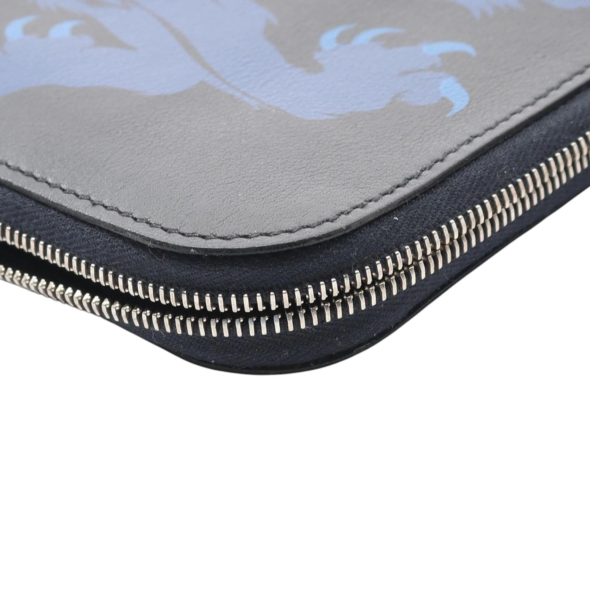 Hermes | Pre-Owned Leather Remix Duo Chimeres Wallet | Blue/Navy - Image 7