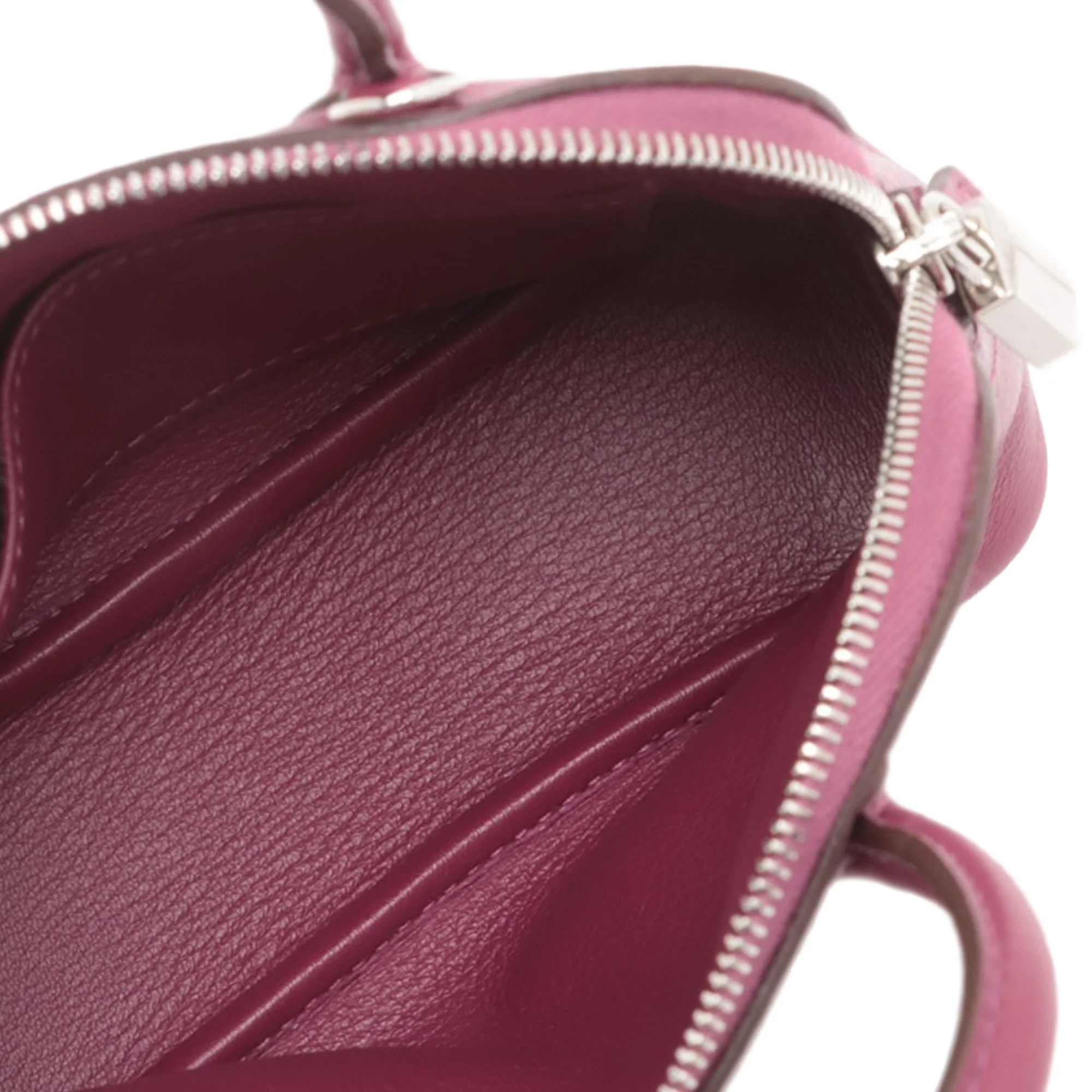 Hermes | Pre-Owned Micro Mini Evercolor Bolide 1923 | Purple/Magenta - Image 4