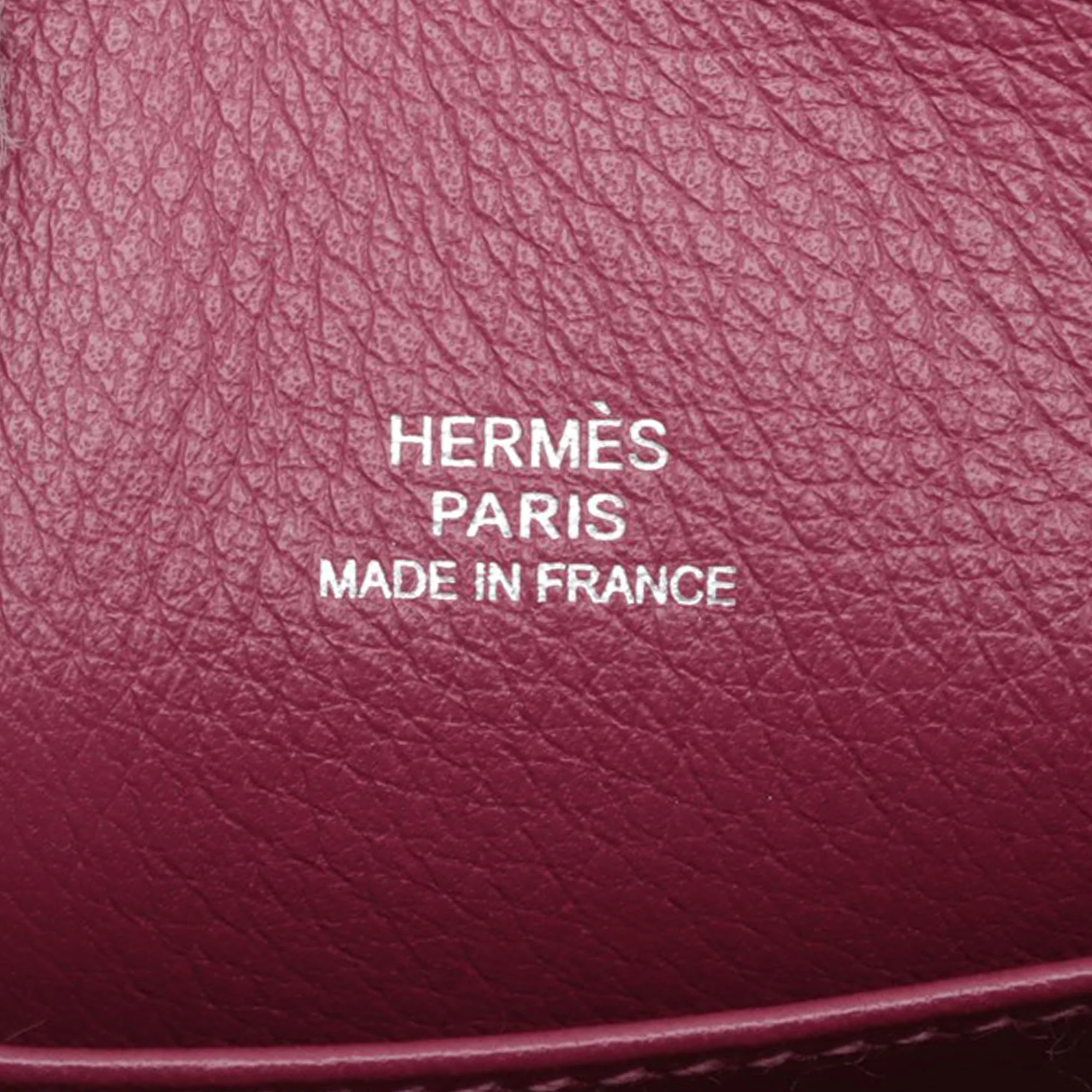 Hermes | Pre-Owned Micro Mini Evercolor Bolide 1923 | Purple/Magenta - Image 6
