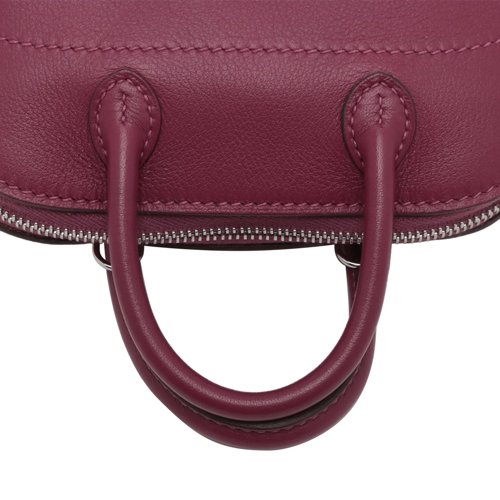 Hermes | Pre-Owned Micro Mini Evercolor Bolide 1923 | Purple/Magenta - Image 9