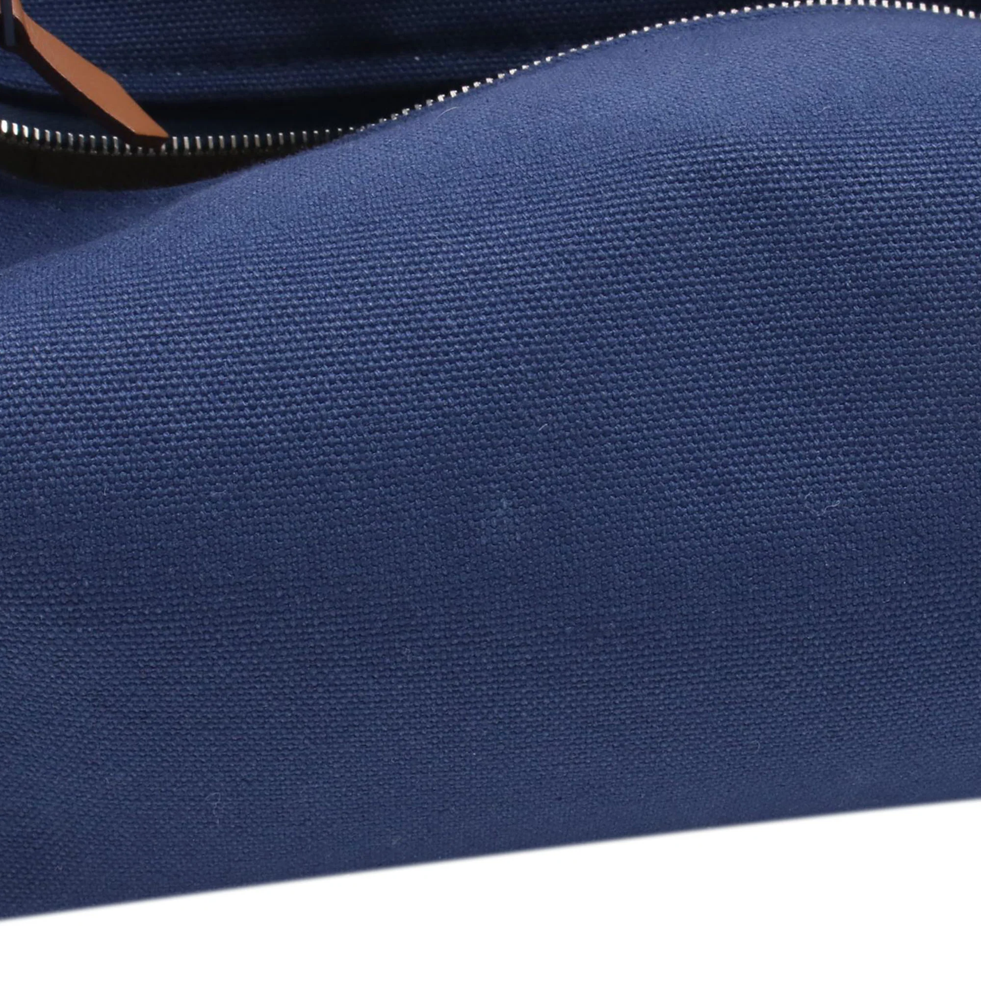 Hermes | Pre-Owned Small Toile Bride a Brac Case | Blue - Image 8