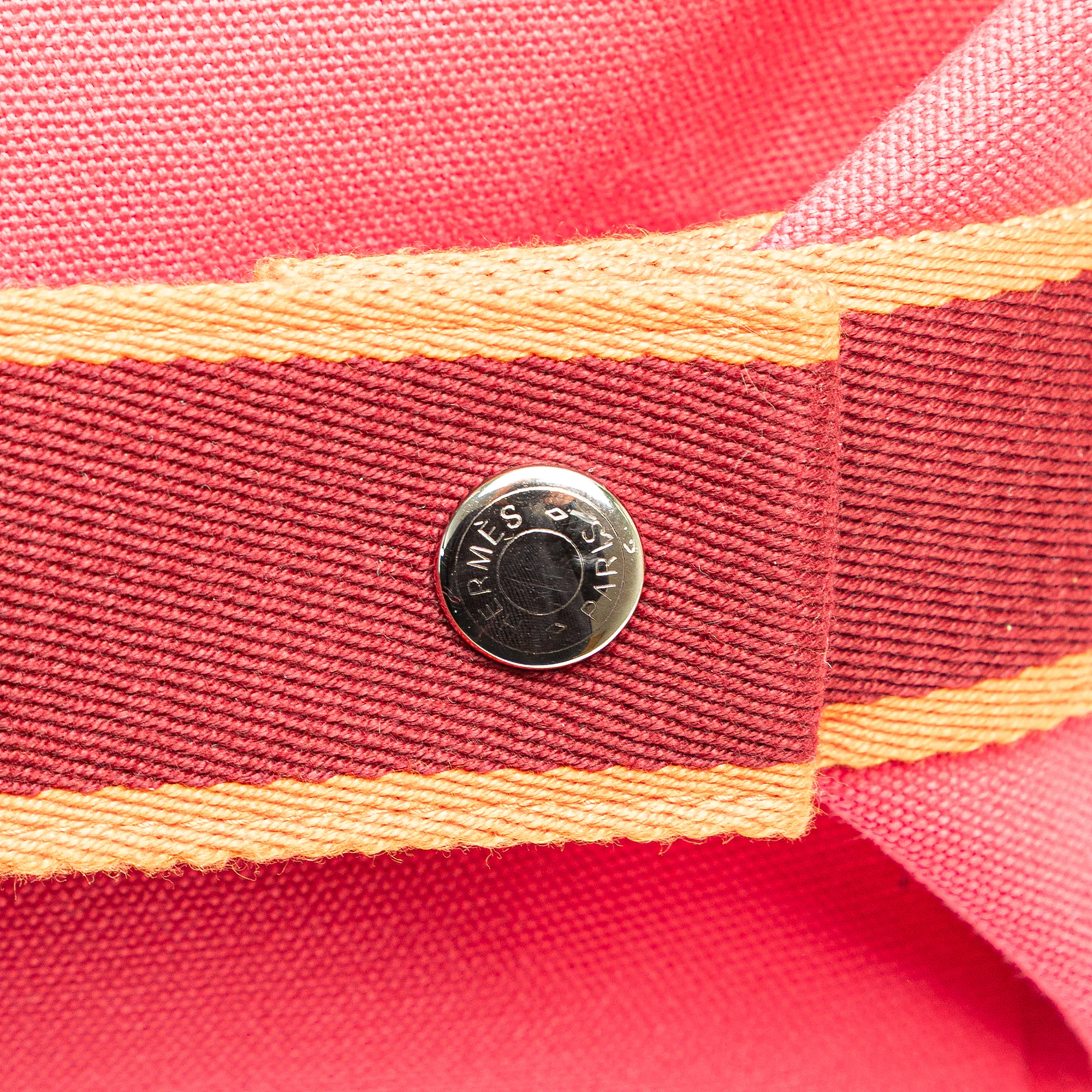 Hermes | Pre-Owned Small Toile Bride A Brac Case | Pink/Hot Pink - Image 11