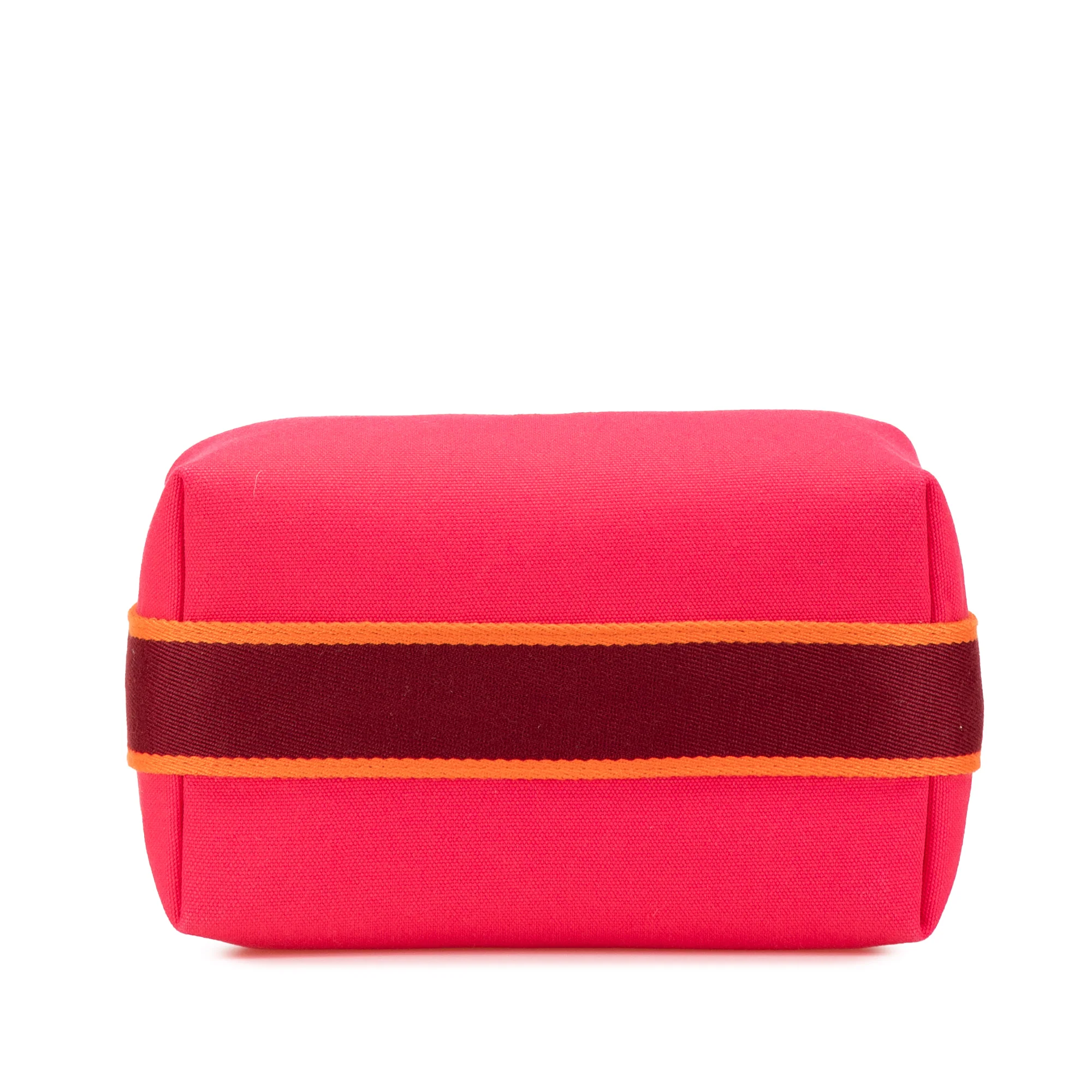 Hermes | Pre-Owned Small Toile Bride A Brac Case | Pink/Hot Pink - Image 6