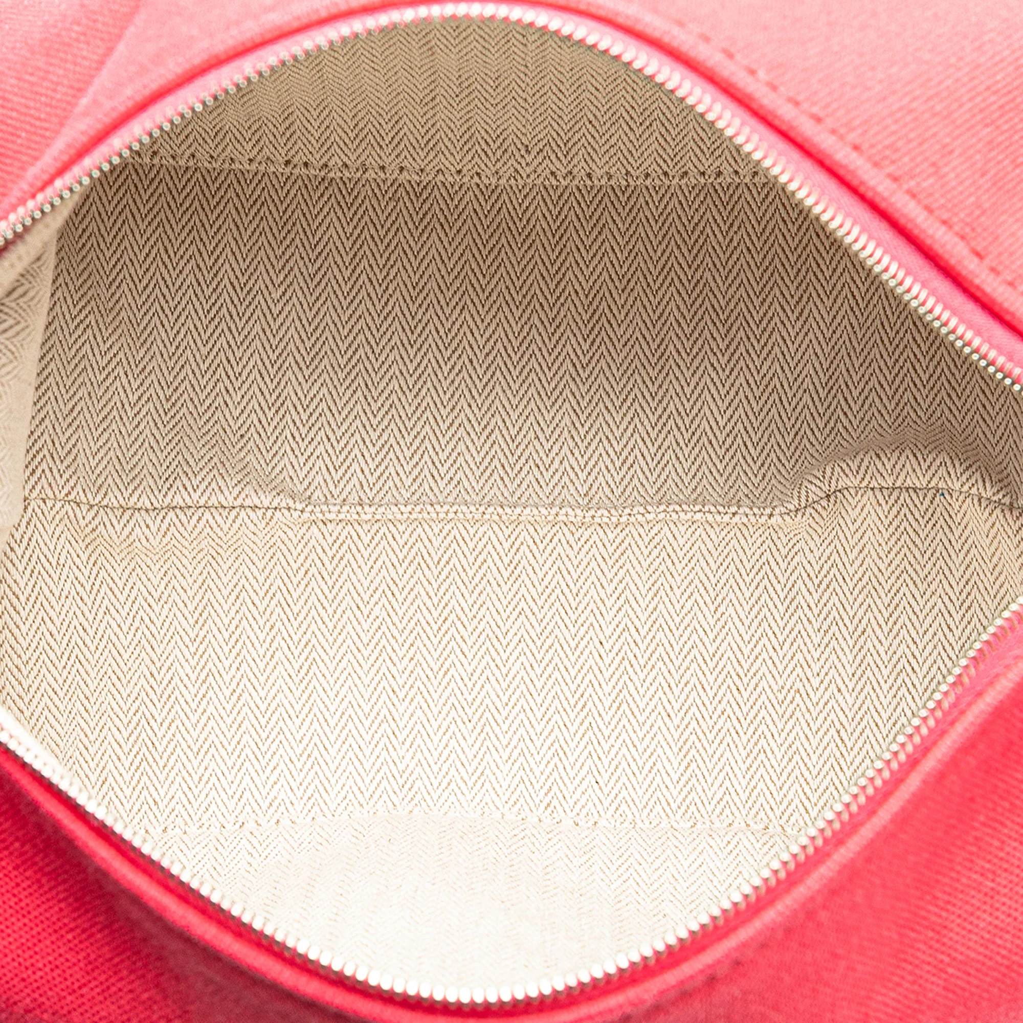 Hermes | Pre-Owned Small Toile Bride A Brac Case | Pink/Hot Pink - Image 7