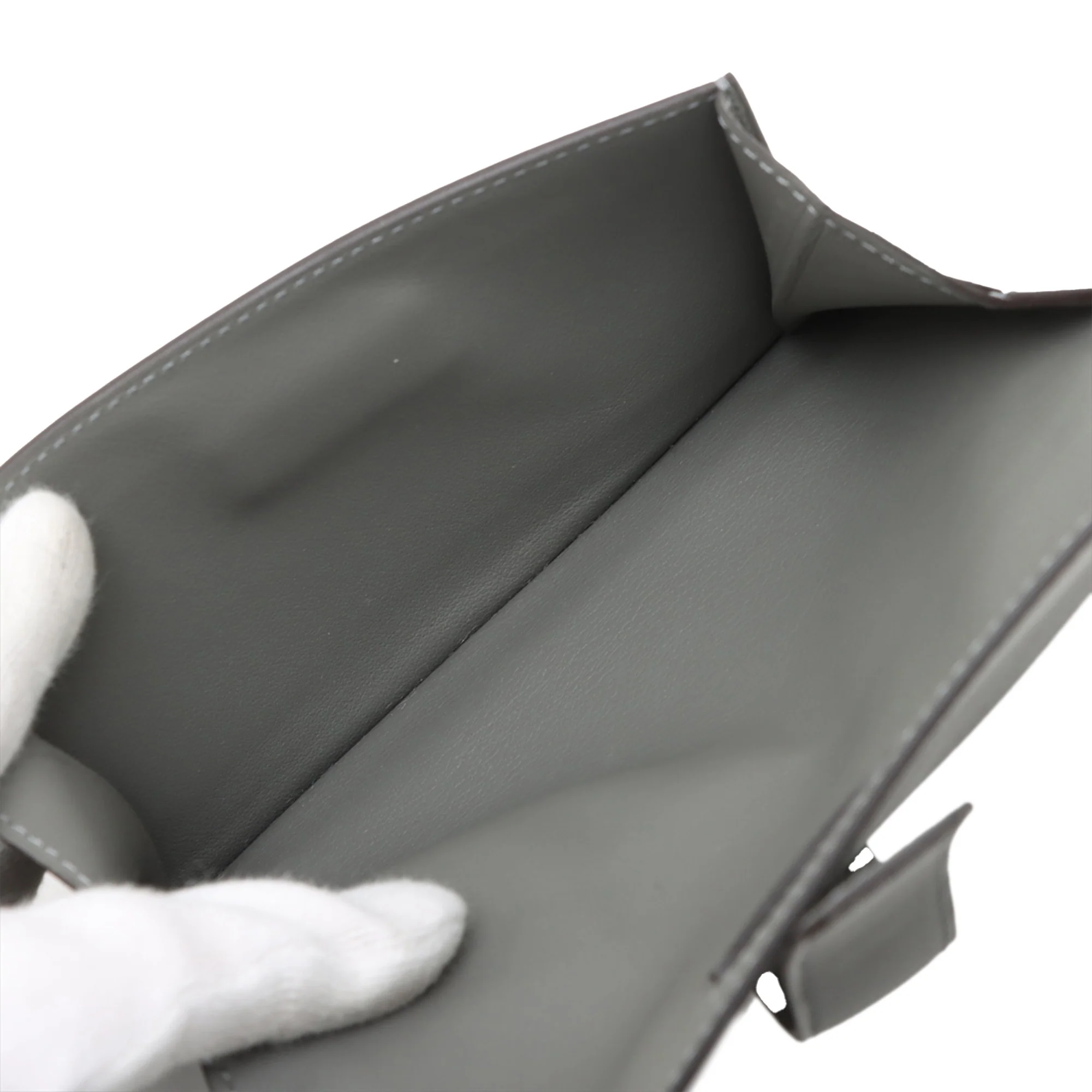 Hermes | Pre-Owned Swift Elan Pocket 24 Belt Bag | Gray/Dark Gray - Image 3