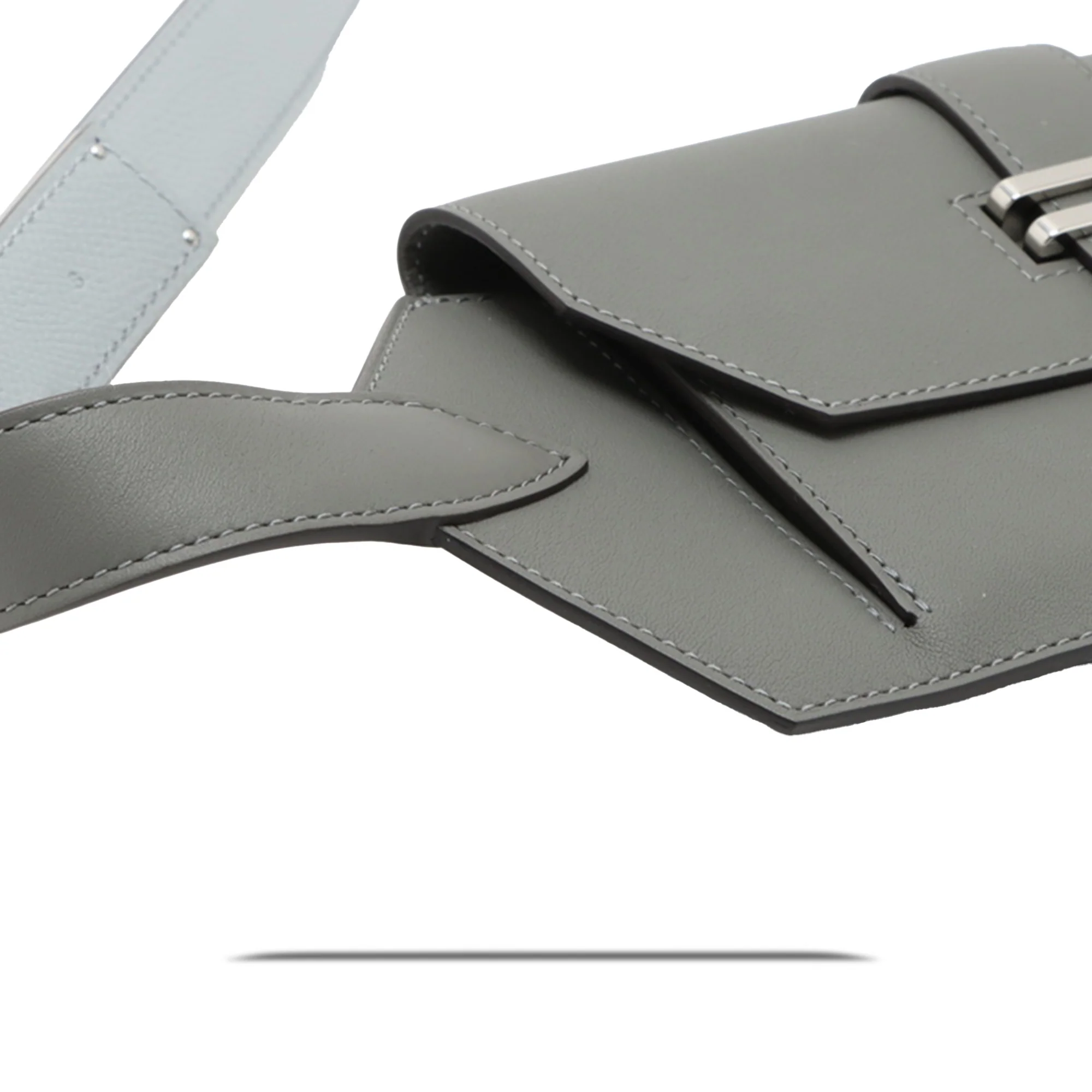 Hermes | Pre-Owned Swift Elan Pocket 24 Belt Bag | Gray/Dark Gray - Image 7