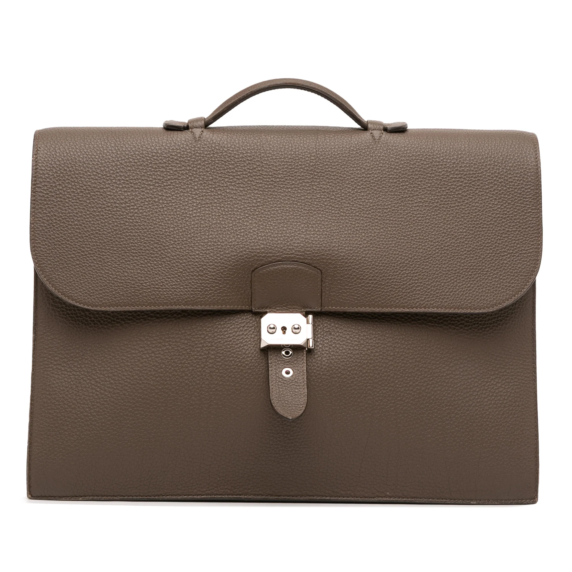 Hermes | Pre-Owned Togo Sac a Depeches 41 | Brown/Taupe