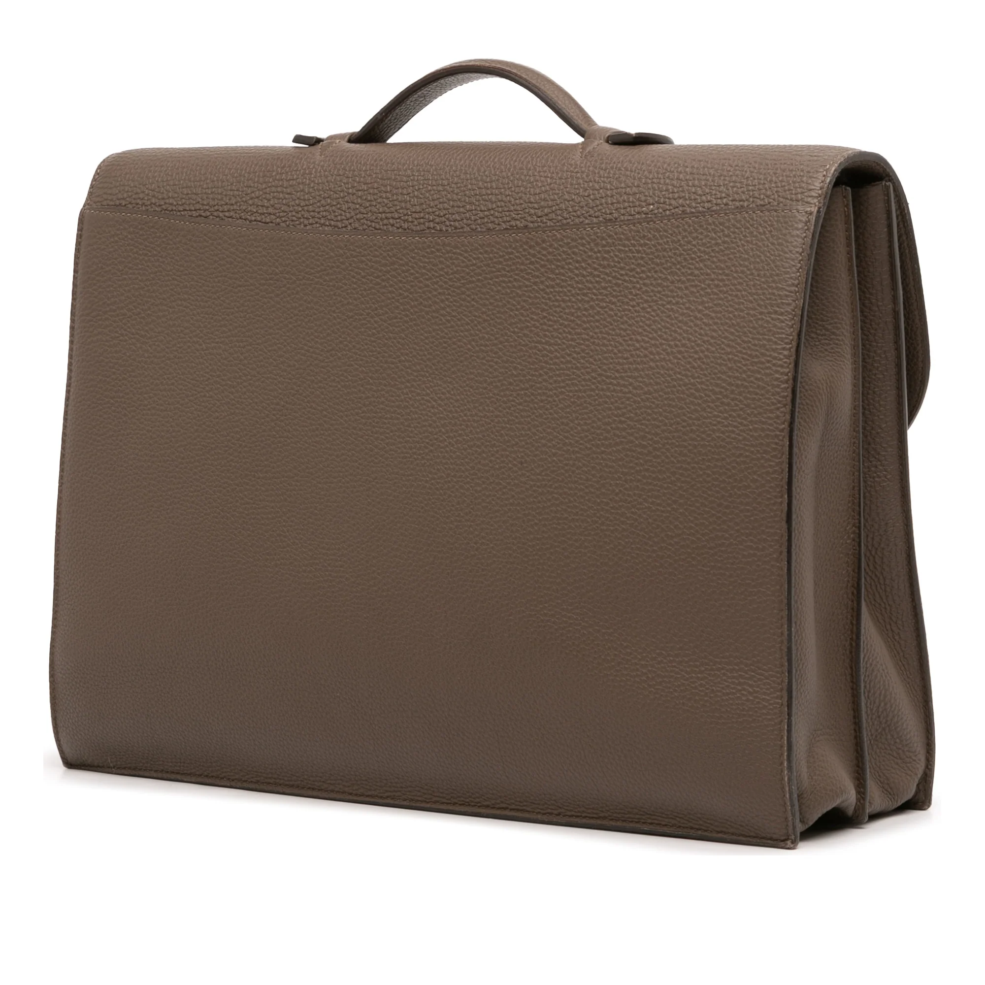 Hermes | Pre-Owned Togo Sac a Depeches 41 | Brown/Taupe - Image 5