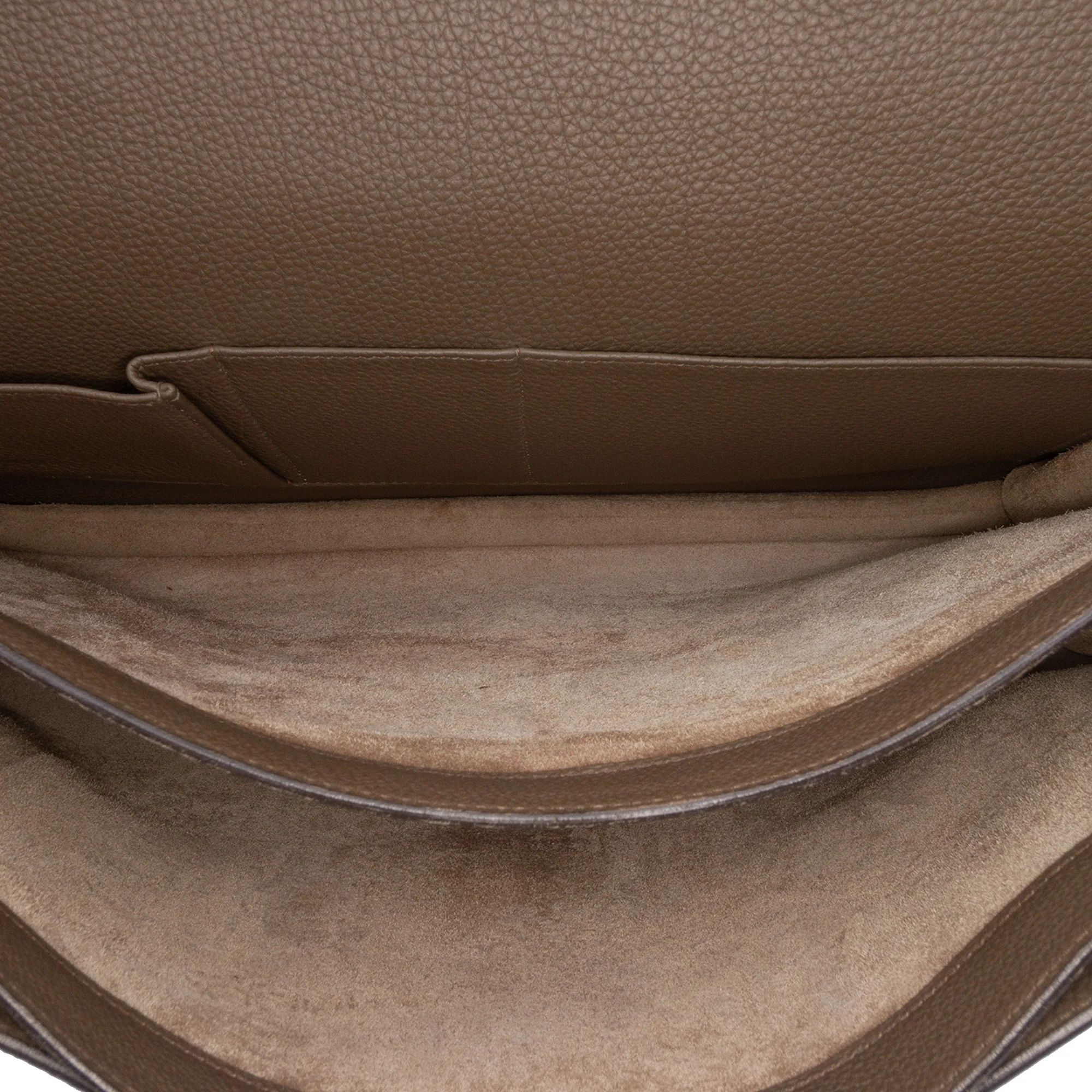 Hermes | Pre-Owned Togo Sac a Depeches 41 | Brown/Taupe - Image 7