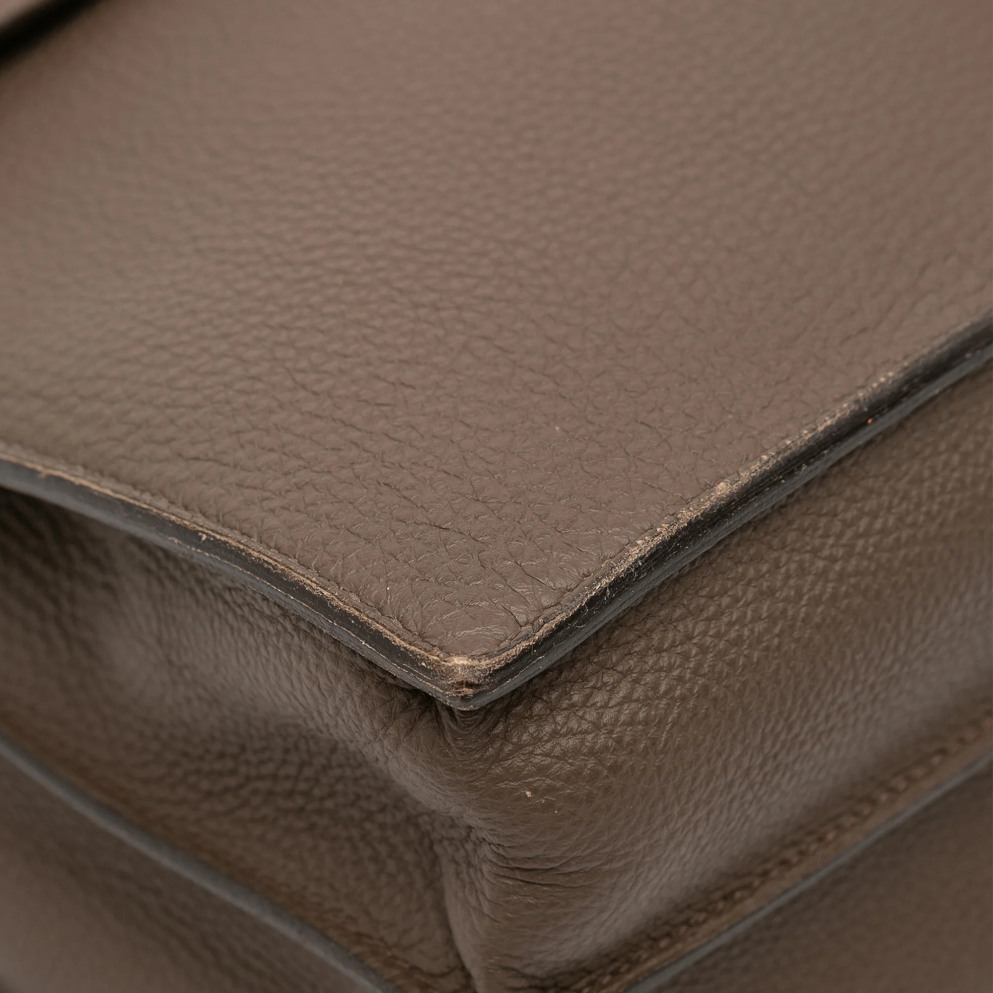 Hermes | Pre-Owned Togo Sac a Depeches 41 | Brown/Taupe - Image 9