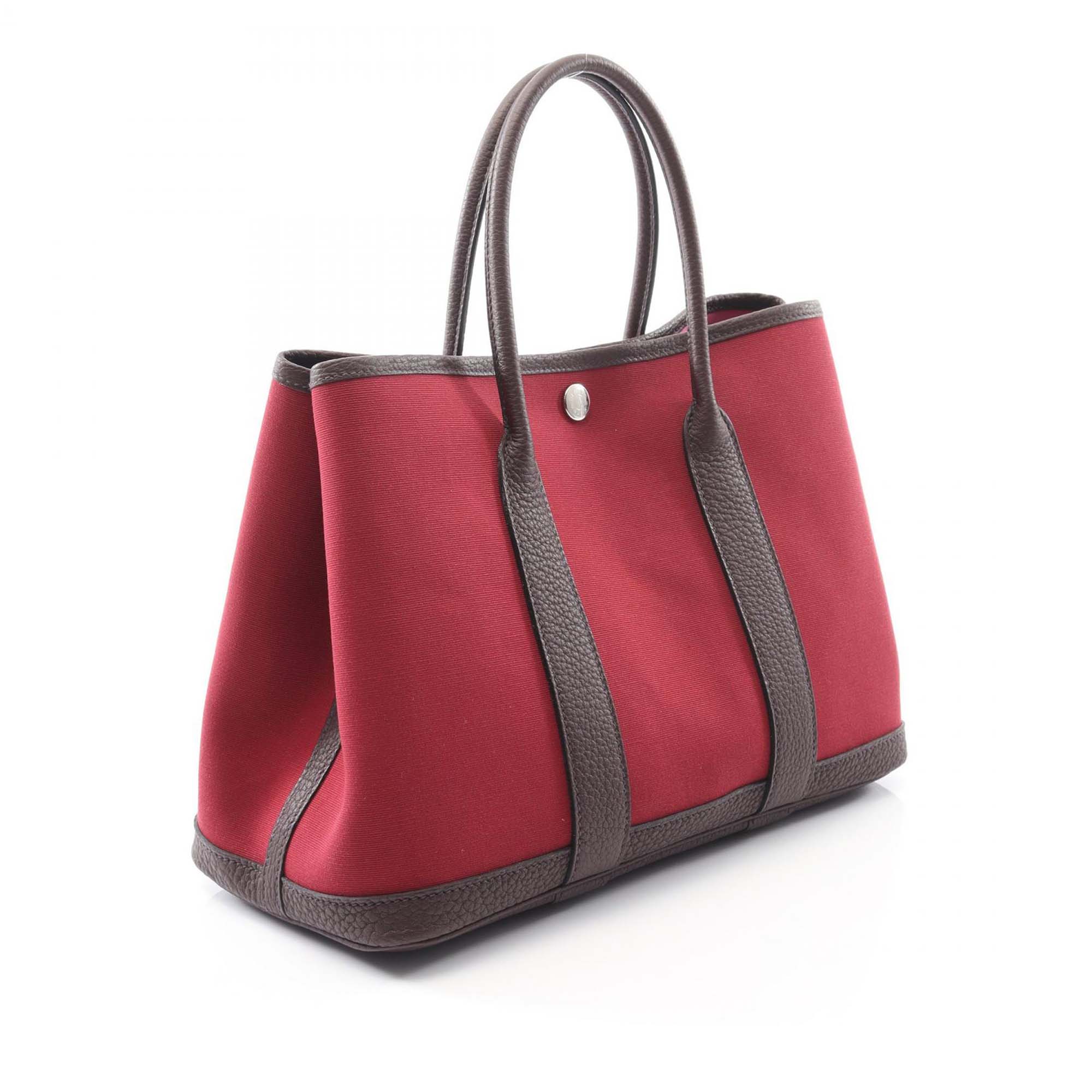 Hermes | Pre-Owned Toile and Negonda Garden Party 30 | Red/Bordeau - Image 2