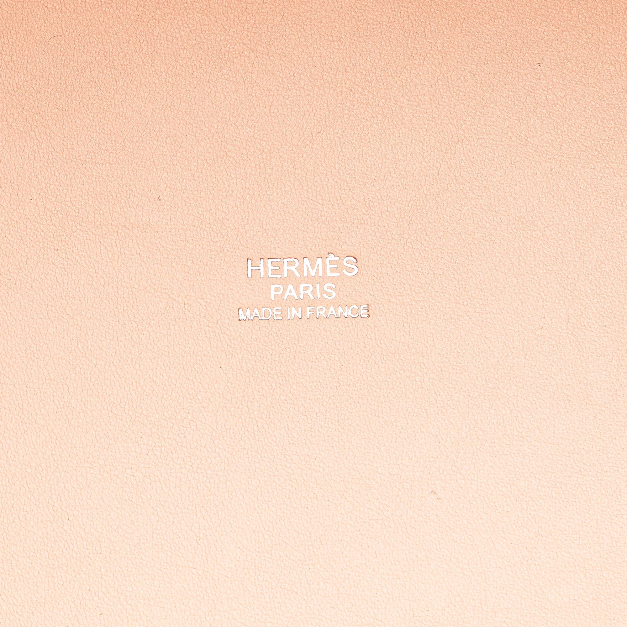 Hermes | Pre-Owned Toile H and Swift Cabas H en Biais 40 | Orange - Image 5