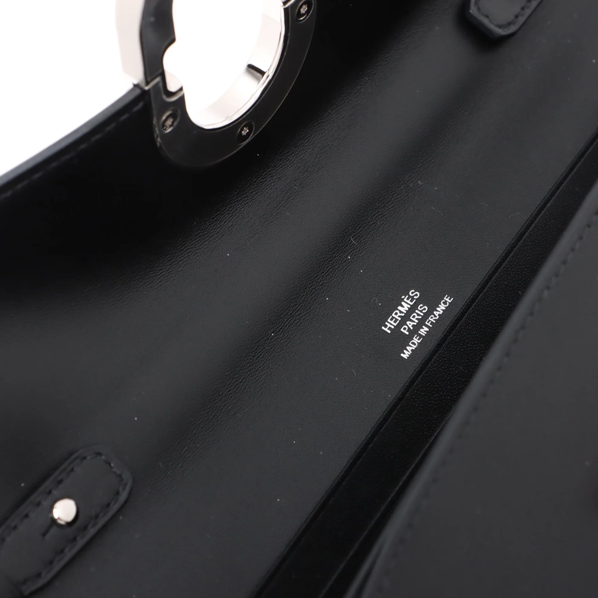 Hermes | Pre-Owned Veau Jonathan Maillon To Go Wallet | Black - Image 7