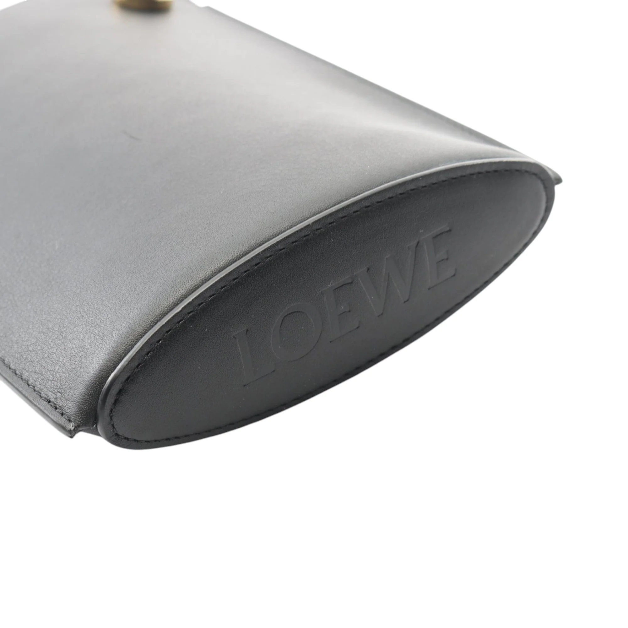 LOEWE | Pre-Owned Calfskin Dice Pocket Crossbody | Black - Image 6