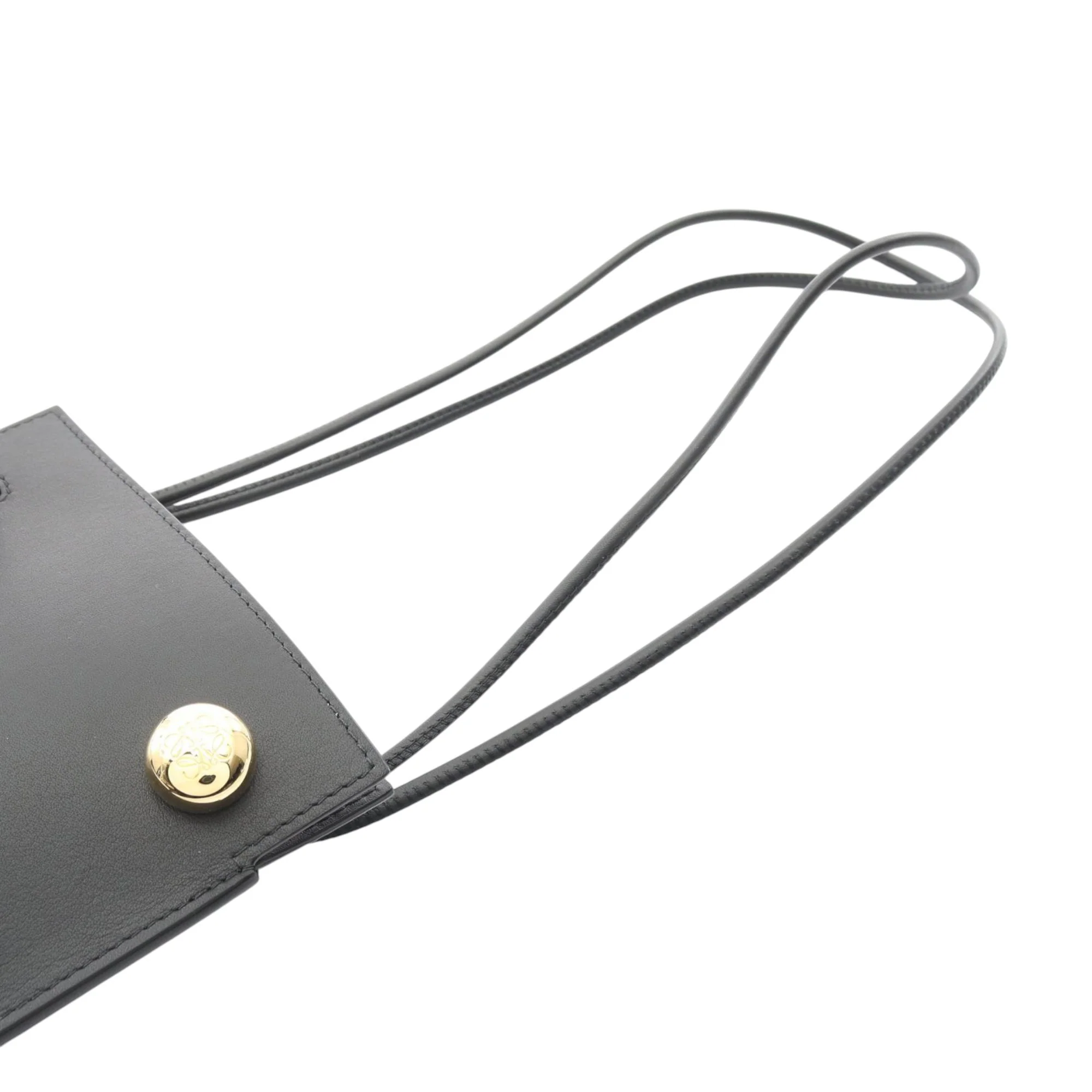 LOEWE | Pre-Owned Calfskin Dice Pocket Crossbody | Black - Image 7