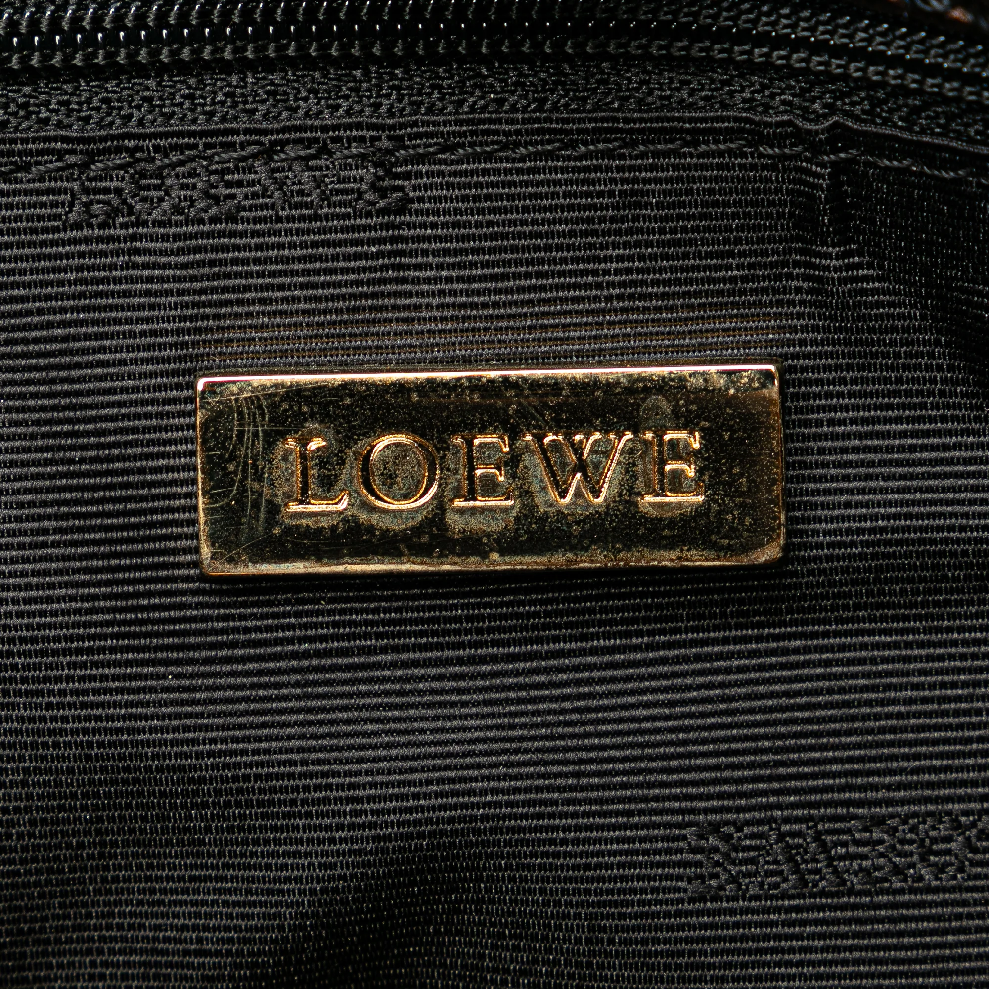 LOEWE | Pre-Owned Fusta Tote | Brown/Bronze - Image 10