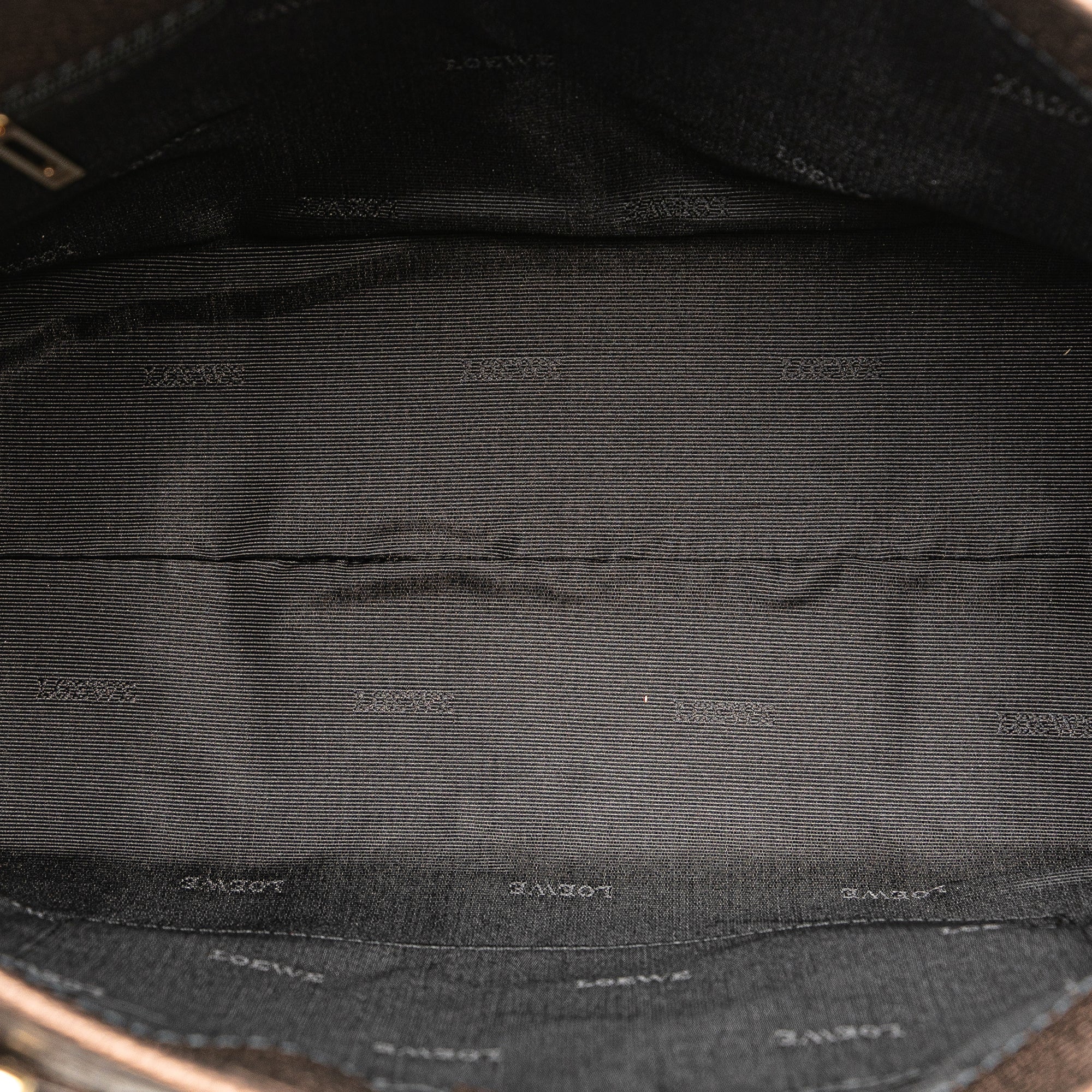 LOEWE | Pre-Owned Fusta Tote | Brown/Bronze - Image 9