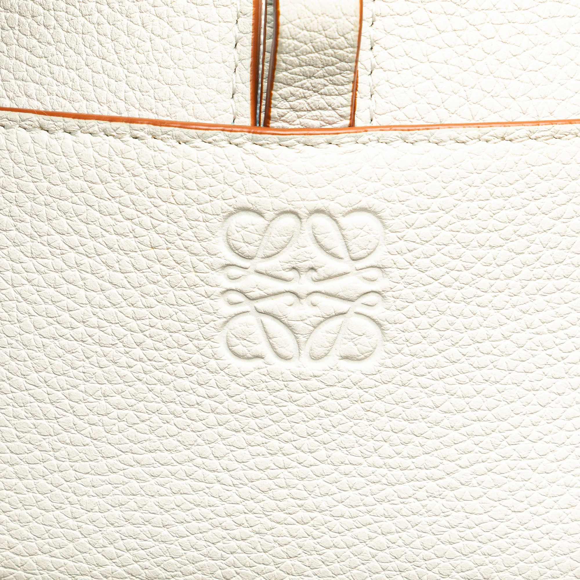 LOEWE | Pre-Owned Leather Amazona Square 19 | White - Image 14