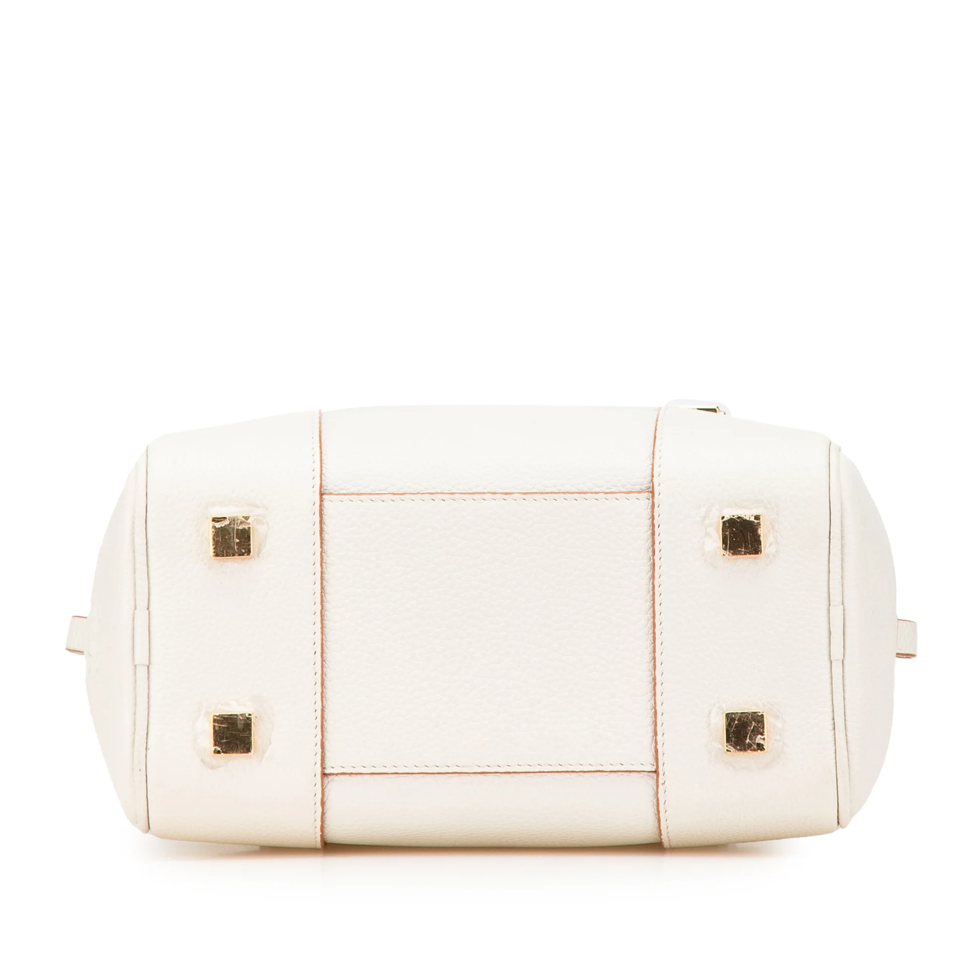 LOEWE | Pre-Owned Leather Amazona Square 19 | White - Image 8